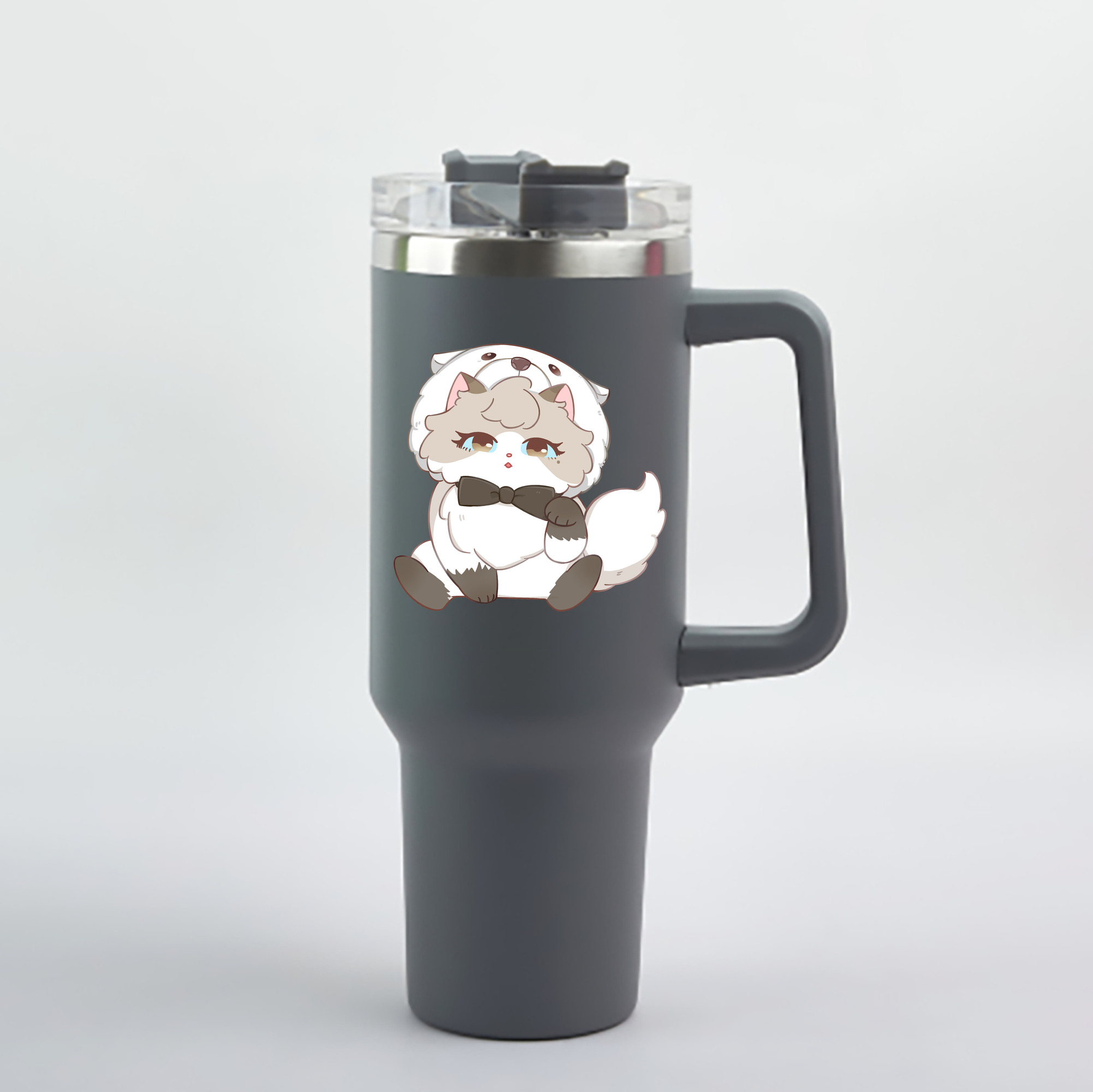（画像用） SPY×FAMILY间谍家家酒 1200mL車用タンブラー - クリスタルステッカー（プラスチックストロー付き）