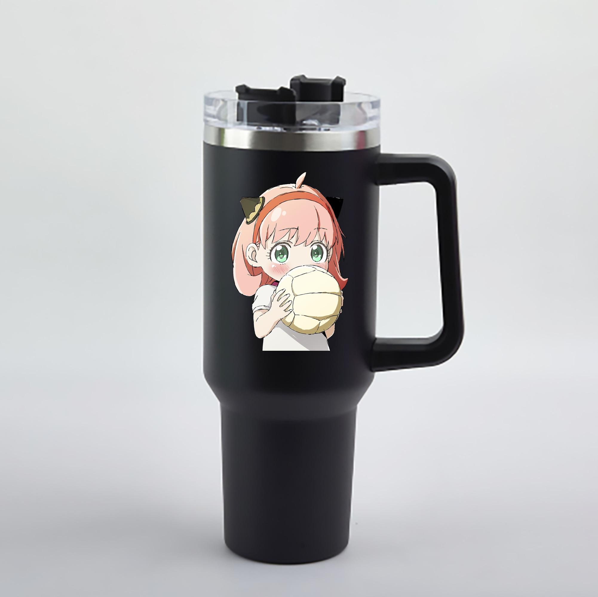 （画像用） SPY×FAMILY间谍家家酒 1200mL車用タンブラー - クリスタルステッカー（プラスチックストロー付き）
