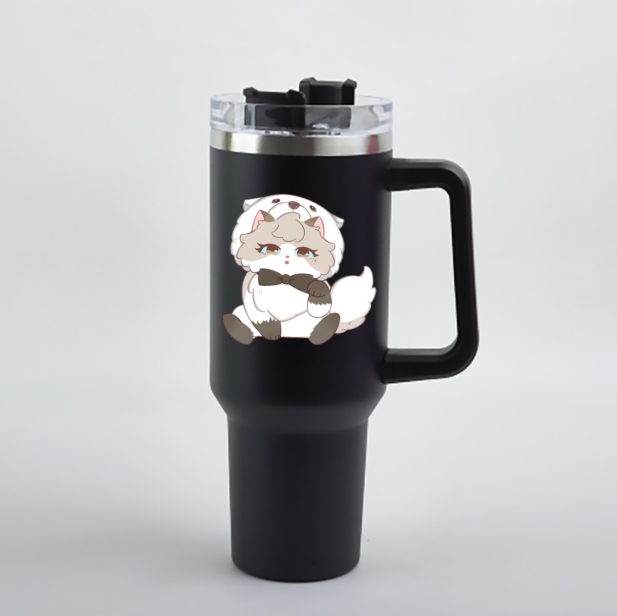 （画像用） SPY×FAMILY间谍家家酒 1200mL車用タンブラー - クリスタルステッカー（プラスチックストロー付き）