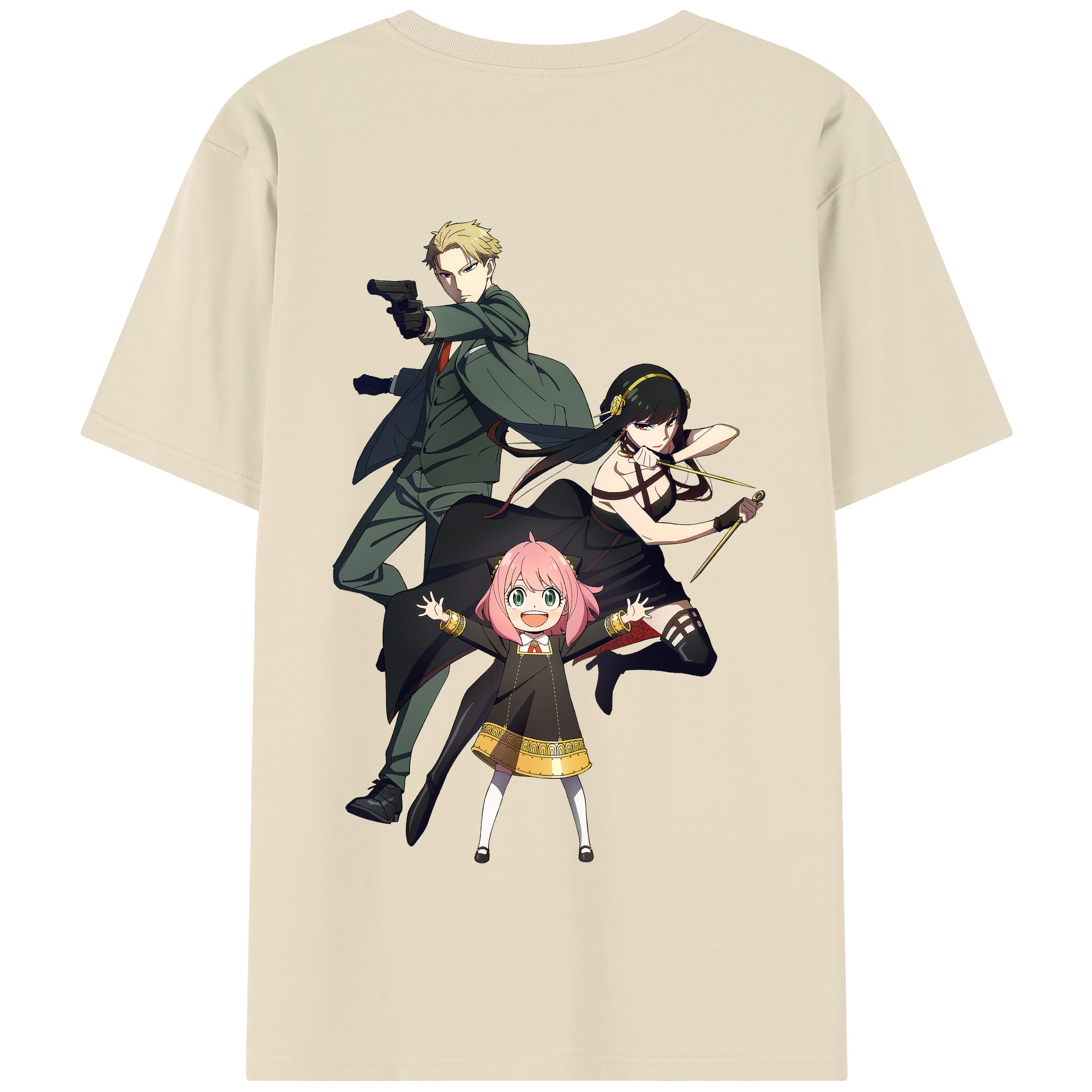 （画像用） SPY×FAMILY间谍家家酒 綿100％半袖Tシャツ（背面プリント）