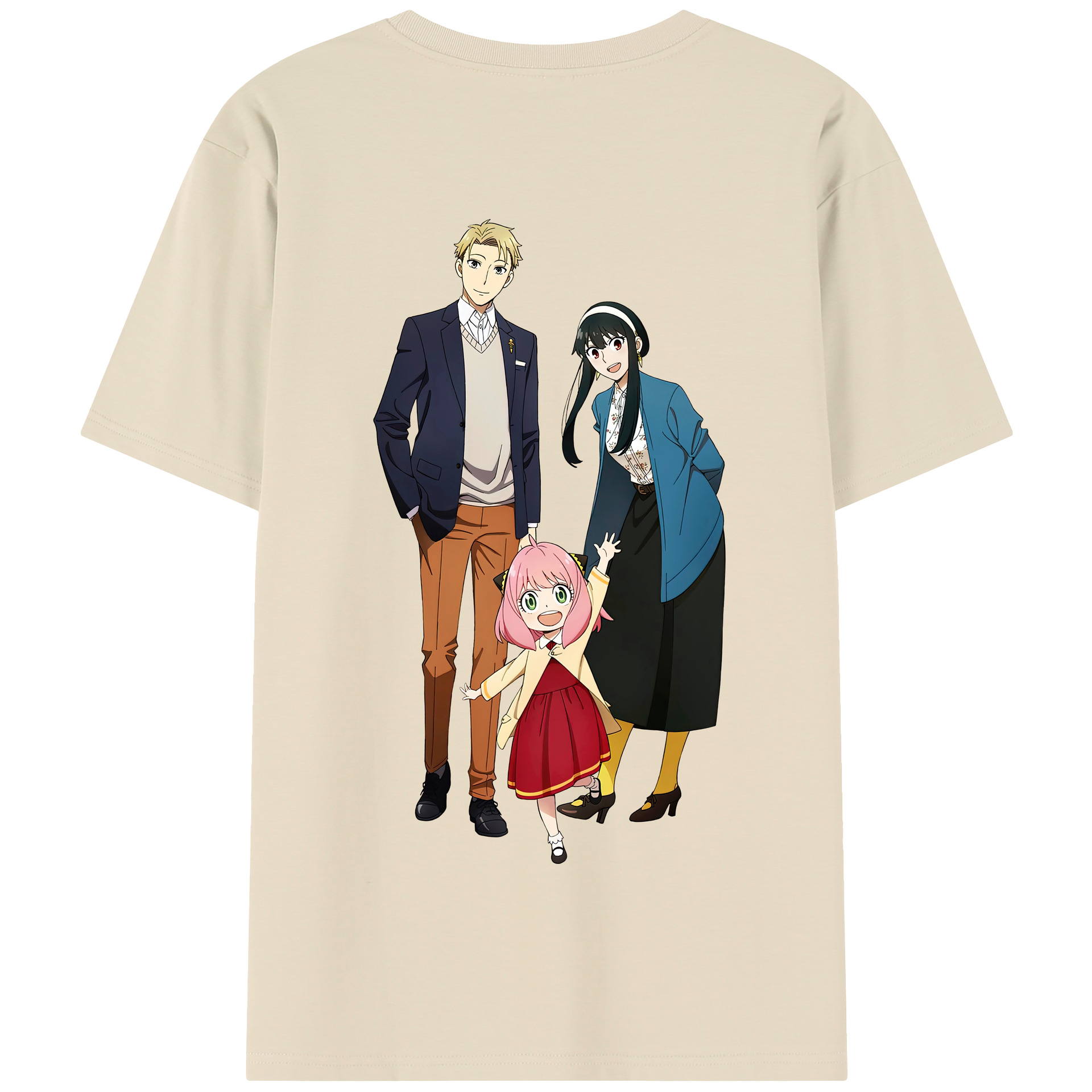 （画像用） SPY×FAMILY间谍家家酒 綿100％半袖Tシャツ（背面プリント）