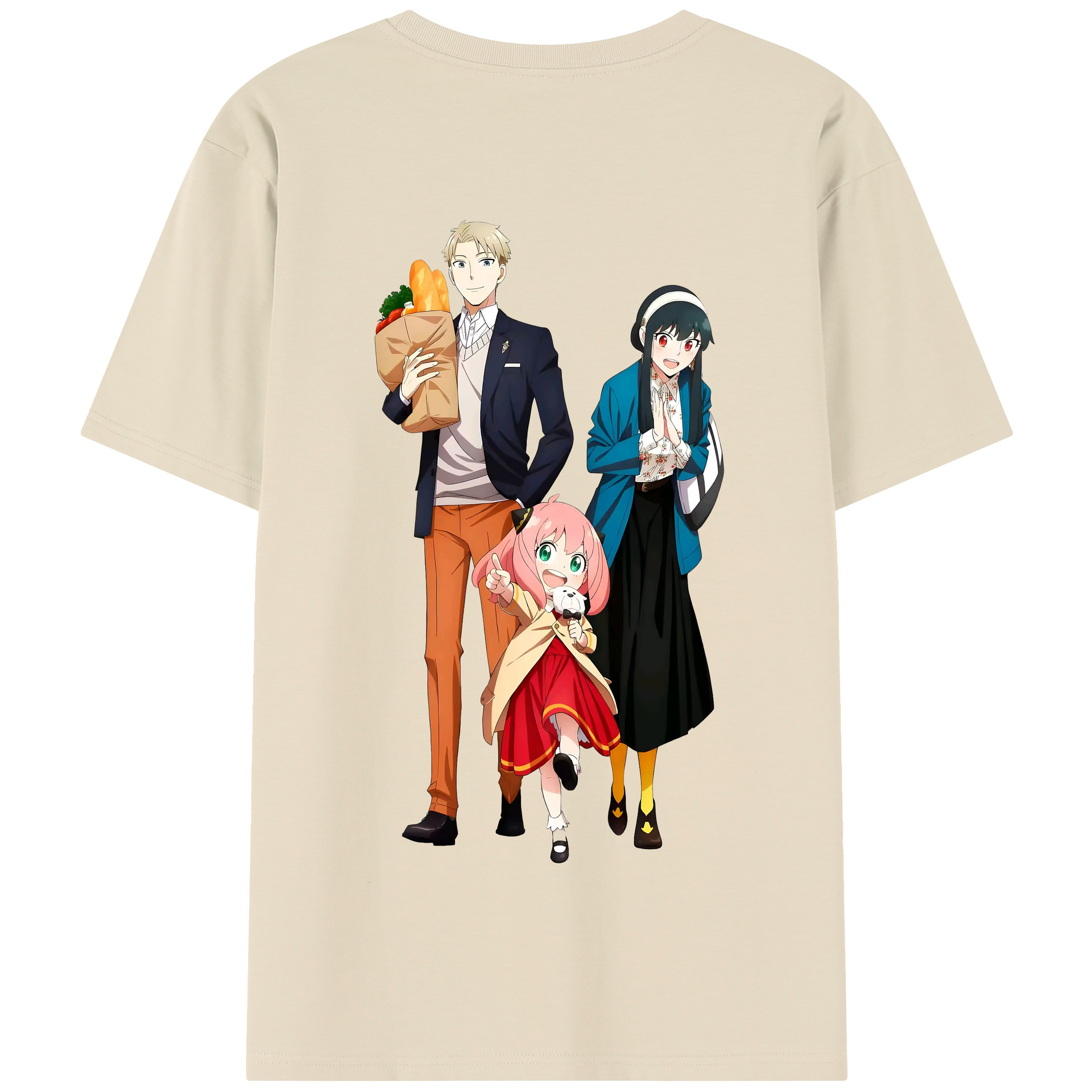 （画像用） SPY×FAMILY间谍家家酒 綿100％半袖Tシャツ（背面プリント）