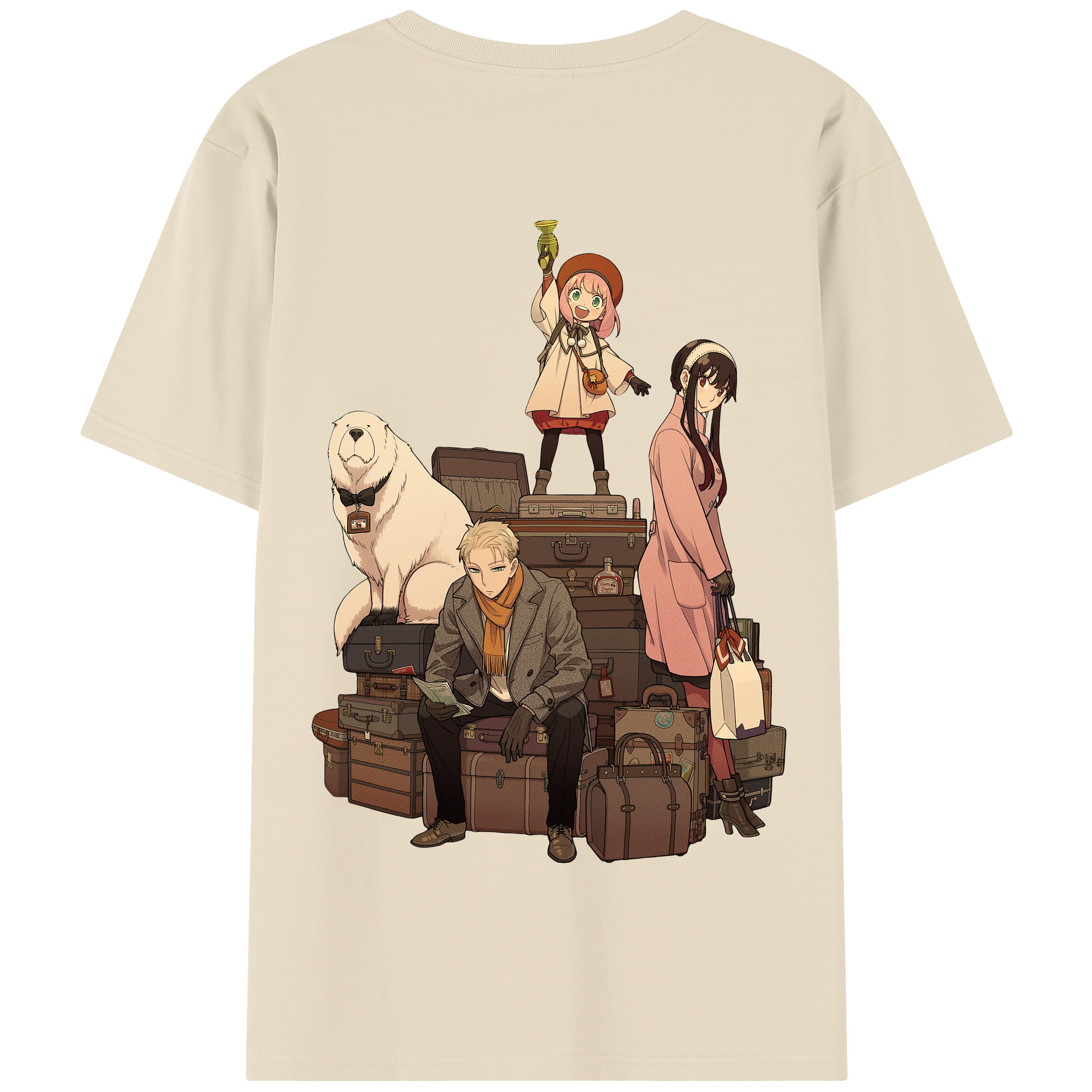 （画像用） SPY×FAMILY间谍家家酒 綿100％半袖Tシャツ（背面プリント）