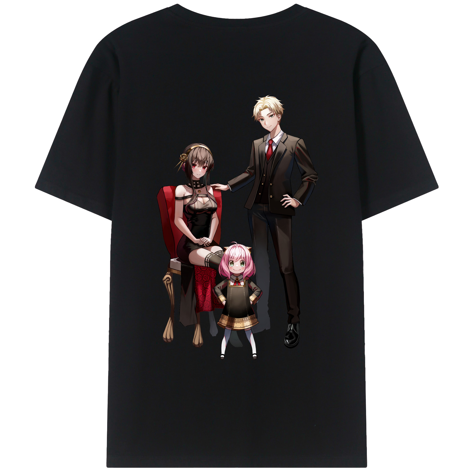 （画像用） SPY×FAMILY间谍家家酒 綿100％半袖Tシャツ（背面プリント）