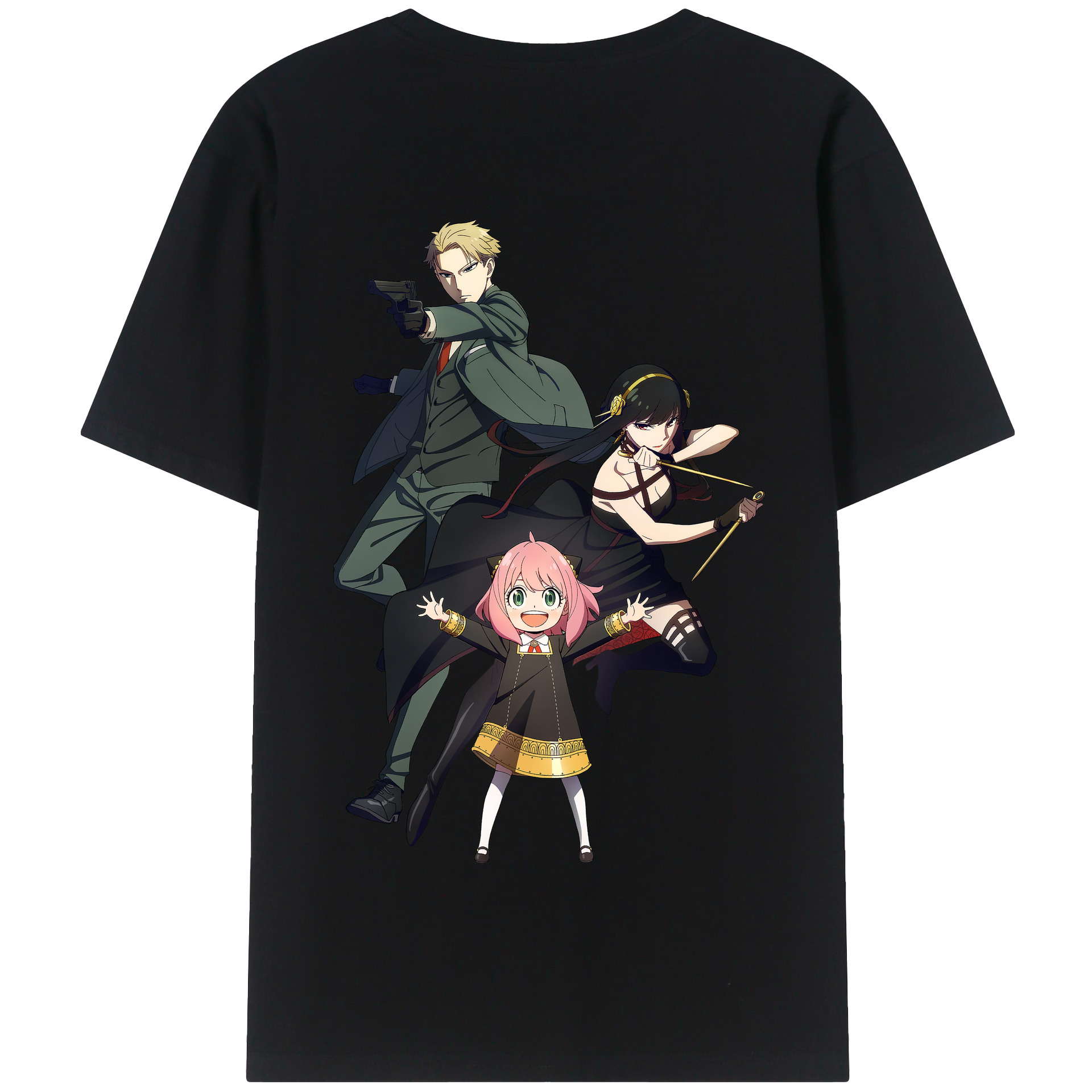 （画像用） SPY×FAMILY间谍家家酒 綿100％半袖Tシャツ（背面プリント）