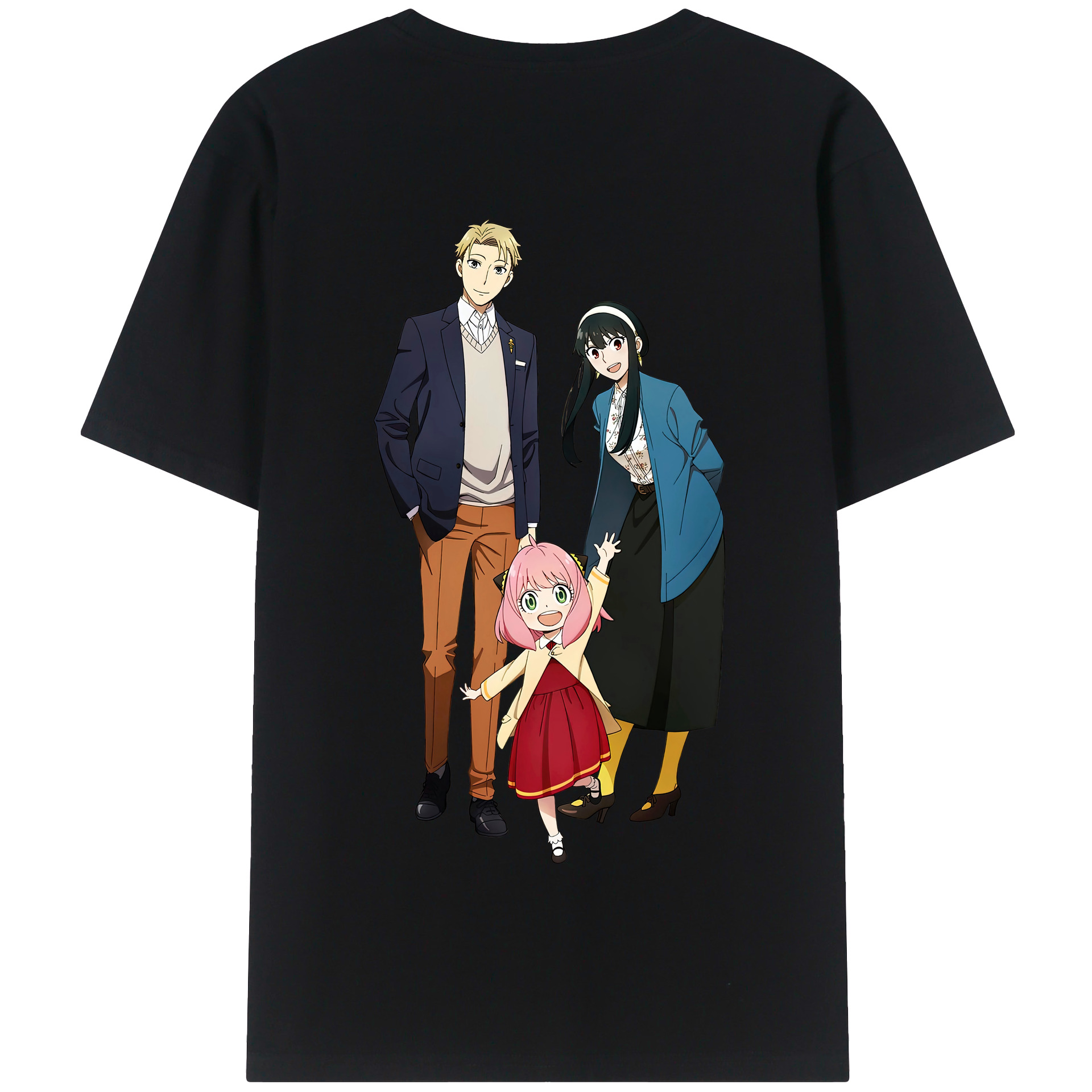（画像用） SPY×FAMILY间谍家家酒 綿100％半袖Tシャツ（背面プリント）