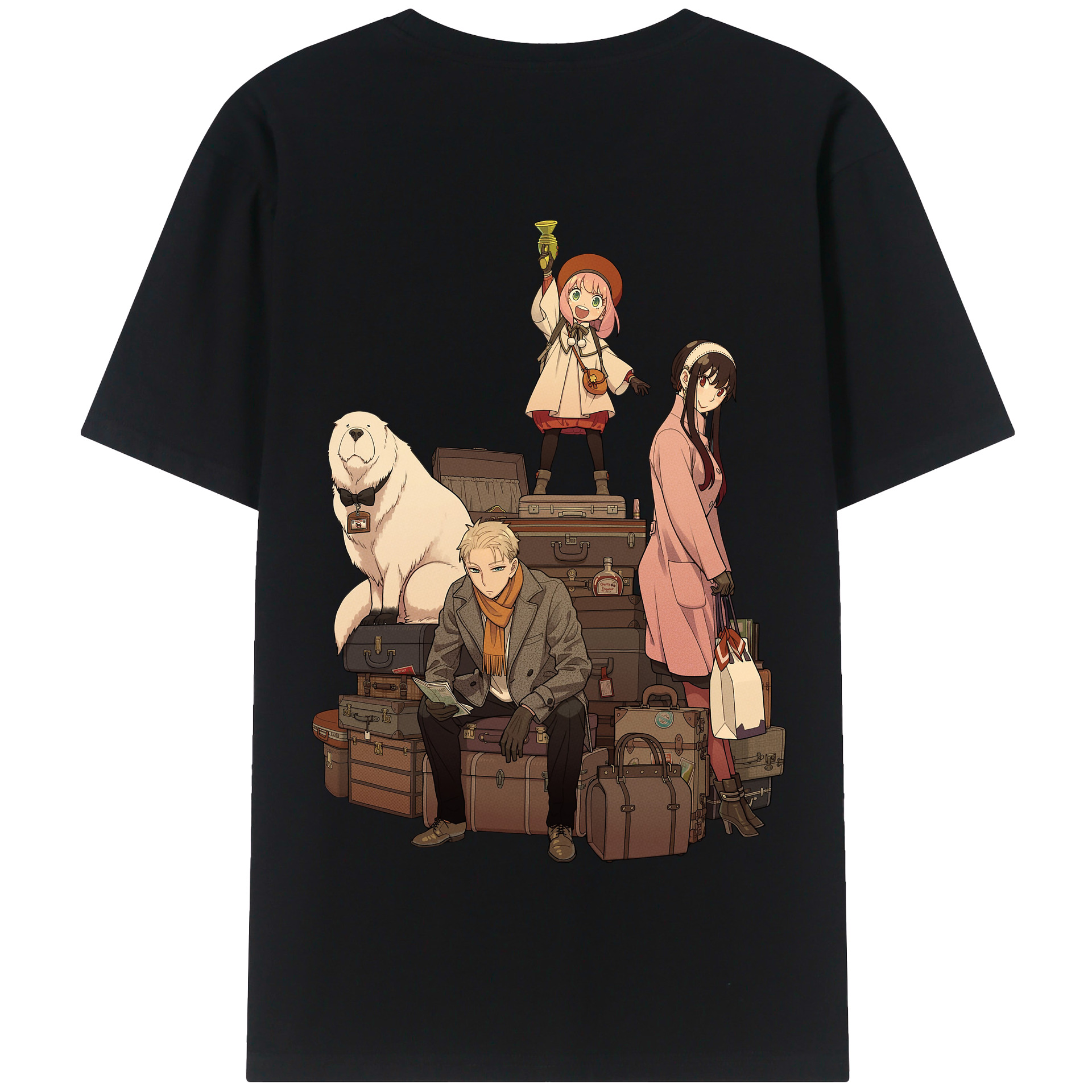 （画像用） SPY×FAMILY间谍家家酒 綿100％半袖Tシャツ（背面プリント）