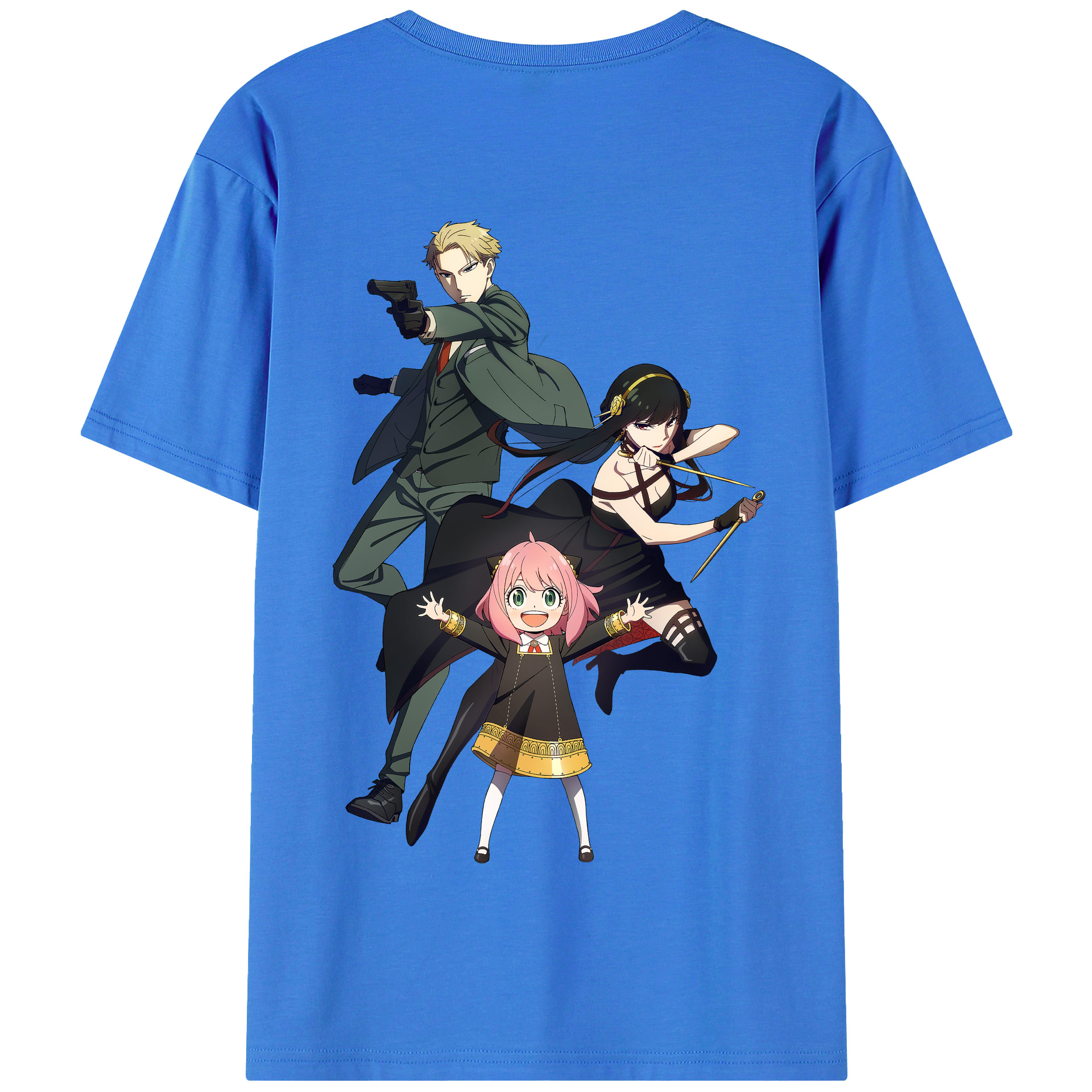 （画像用） SPY×FAMILY间谍家家酒 綿100％半袖Tシャツ（背面プリント）