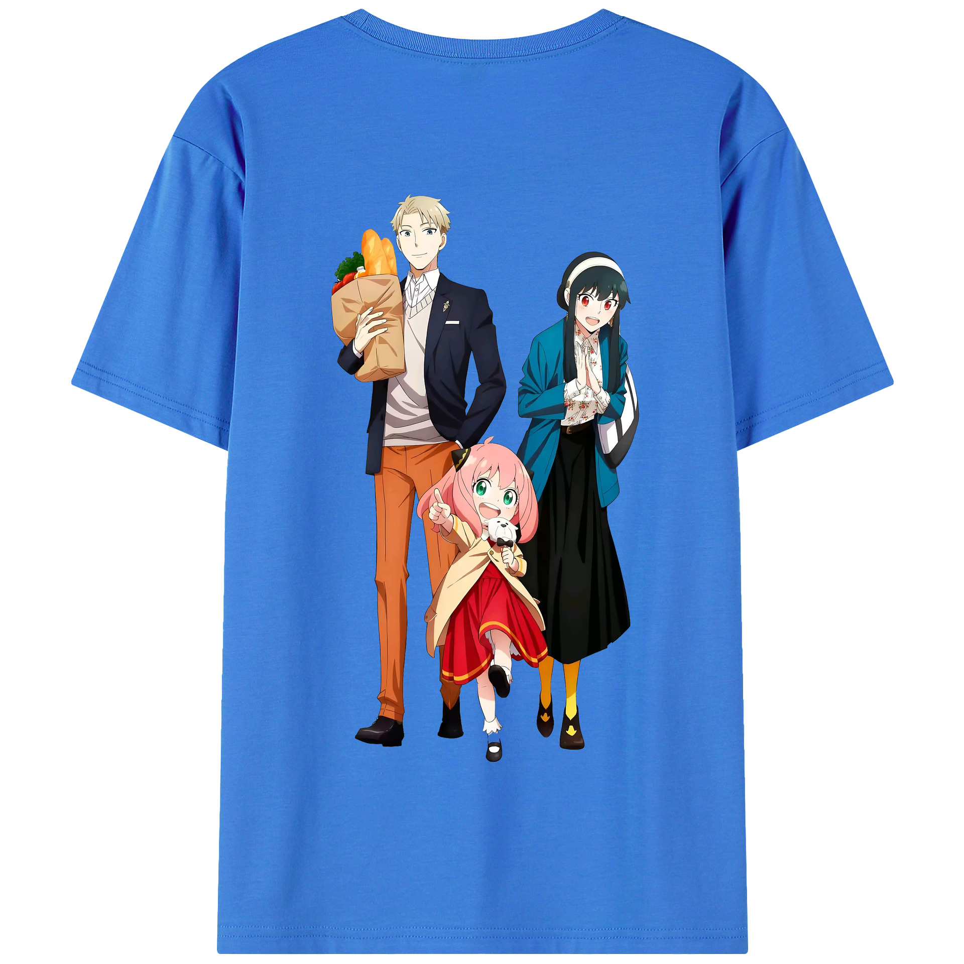（画像用） SPY×FAMILY间谍家家酒 綿100％半袖Tシャツ（背面プリント）