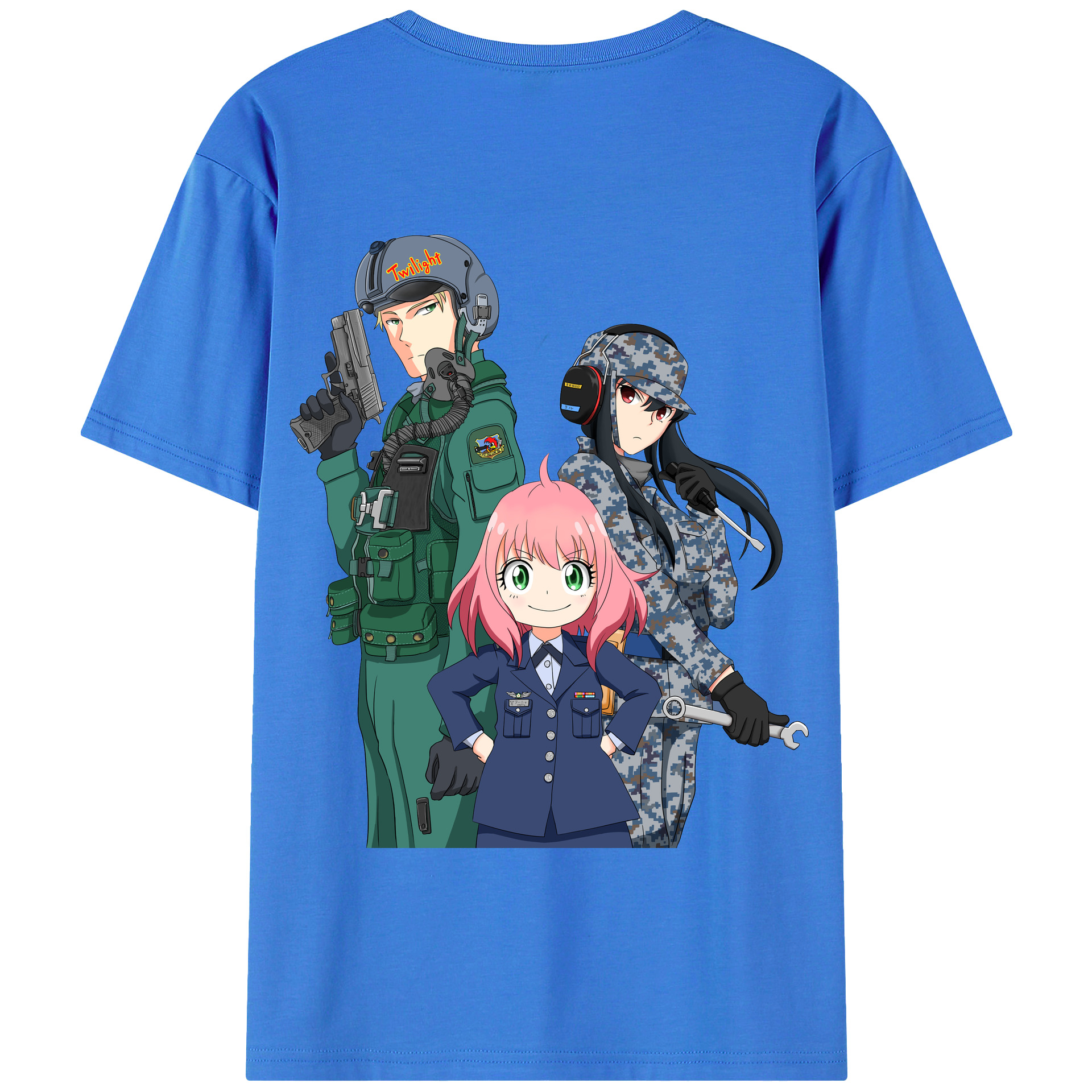（画像用） SPY×FAMILY间谍家家酒 綿100％半袖Tシャツ（背面プリント）