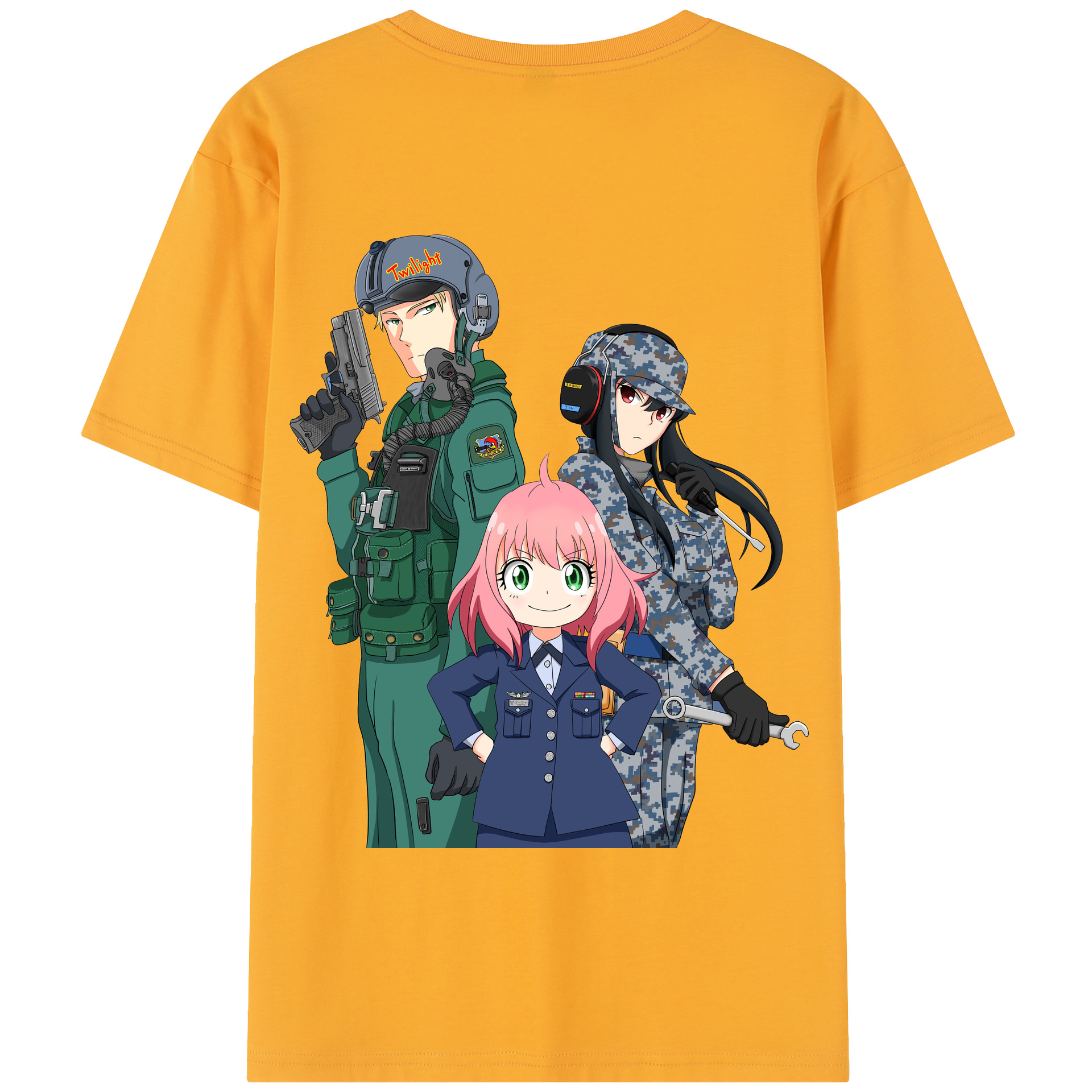 （画像用） SPY×FAMILY间谍家家酒 綿100％半袖Tシャツ（背面プリント）