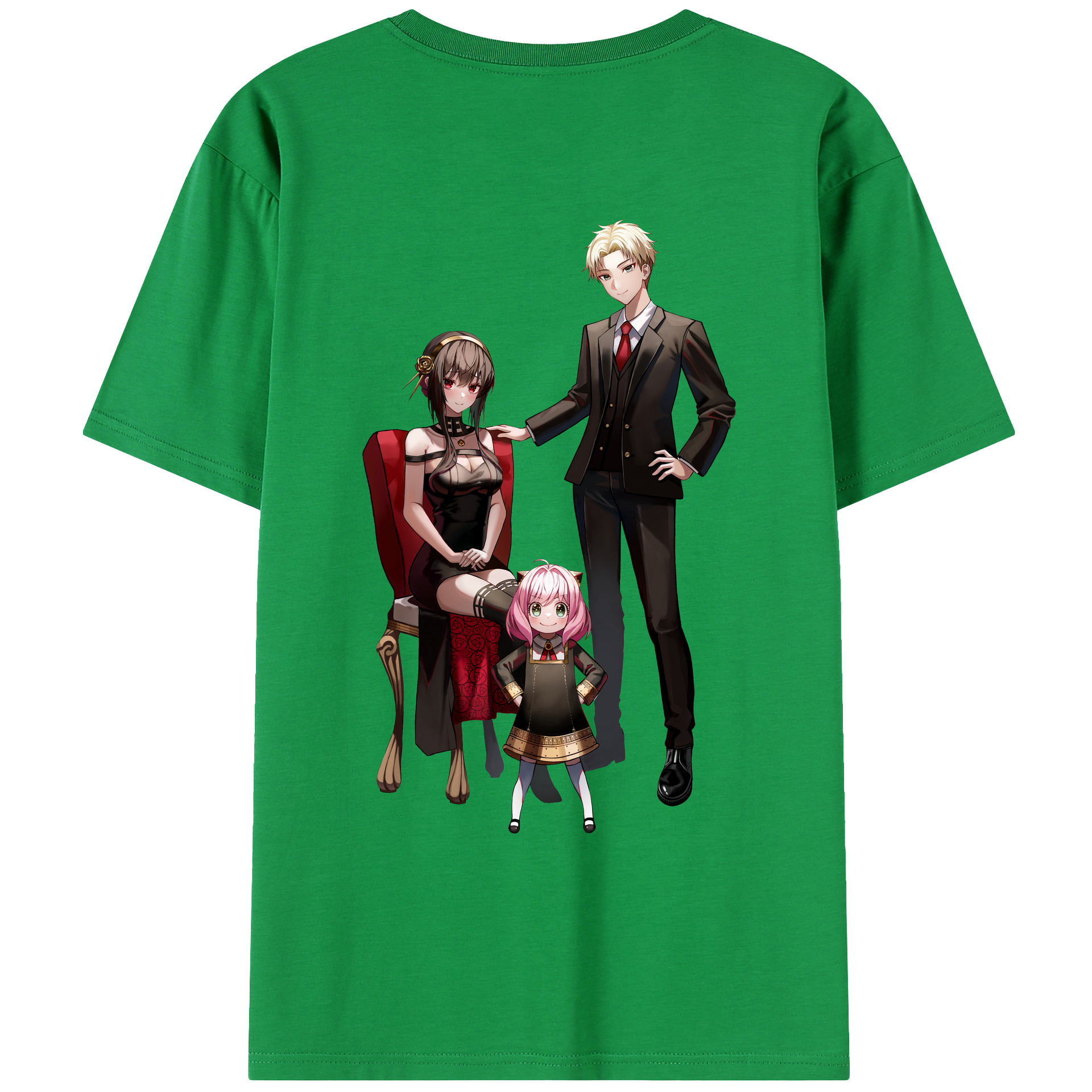 （画像用） SPY×FAMILY间谍家家酒 綿100％半袖Tシャツ（背面プリント）
