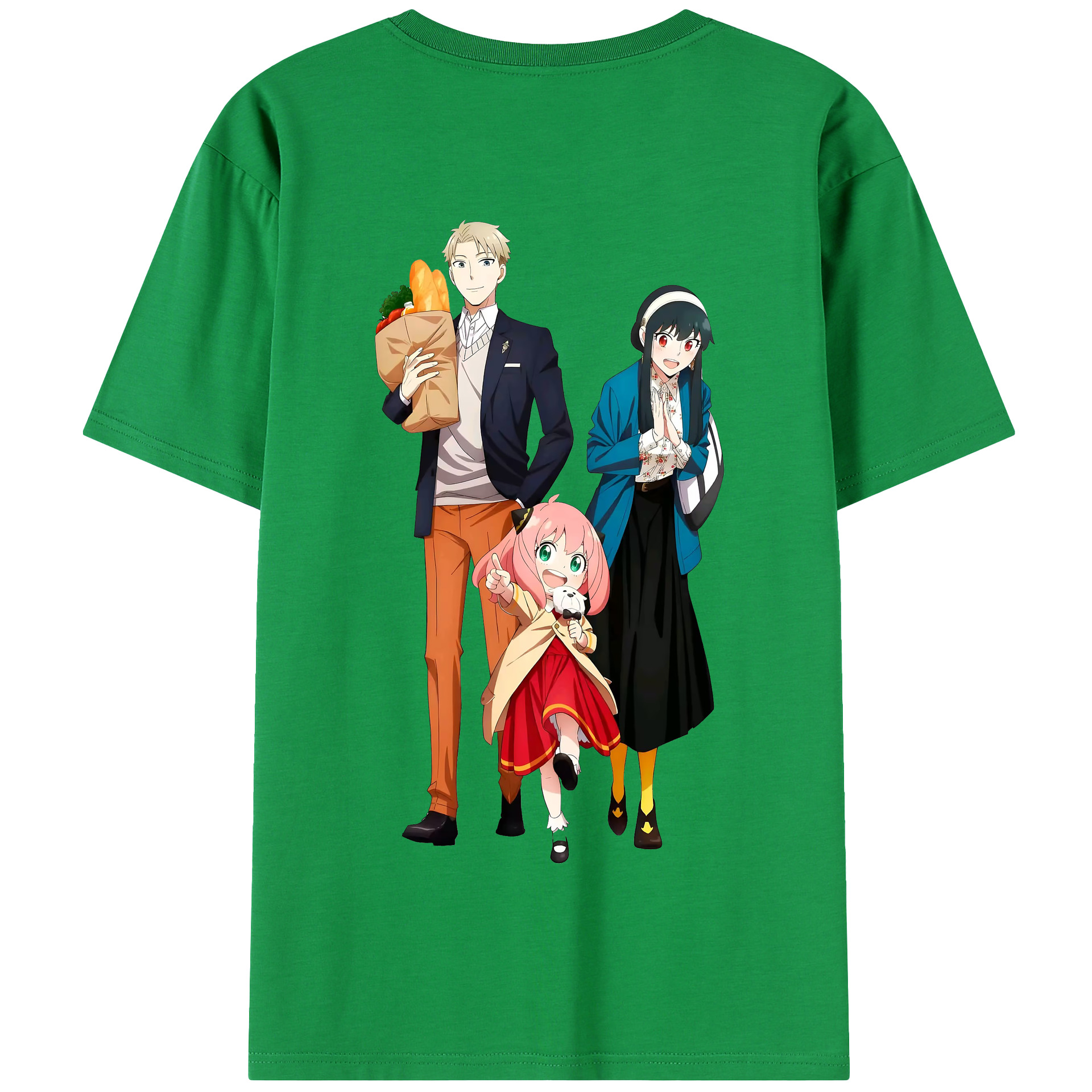 （画像用） SPY×FAMILY间谍家家酒 綿100％半袖Tシャツ（背面プリント）