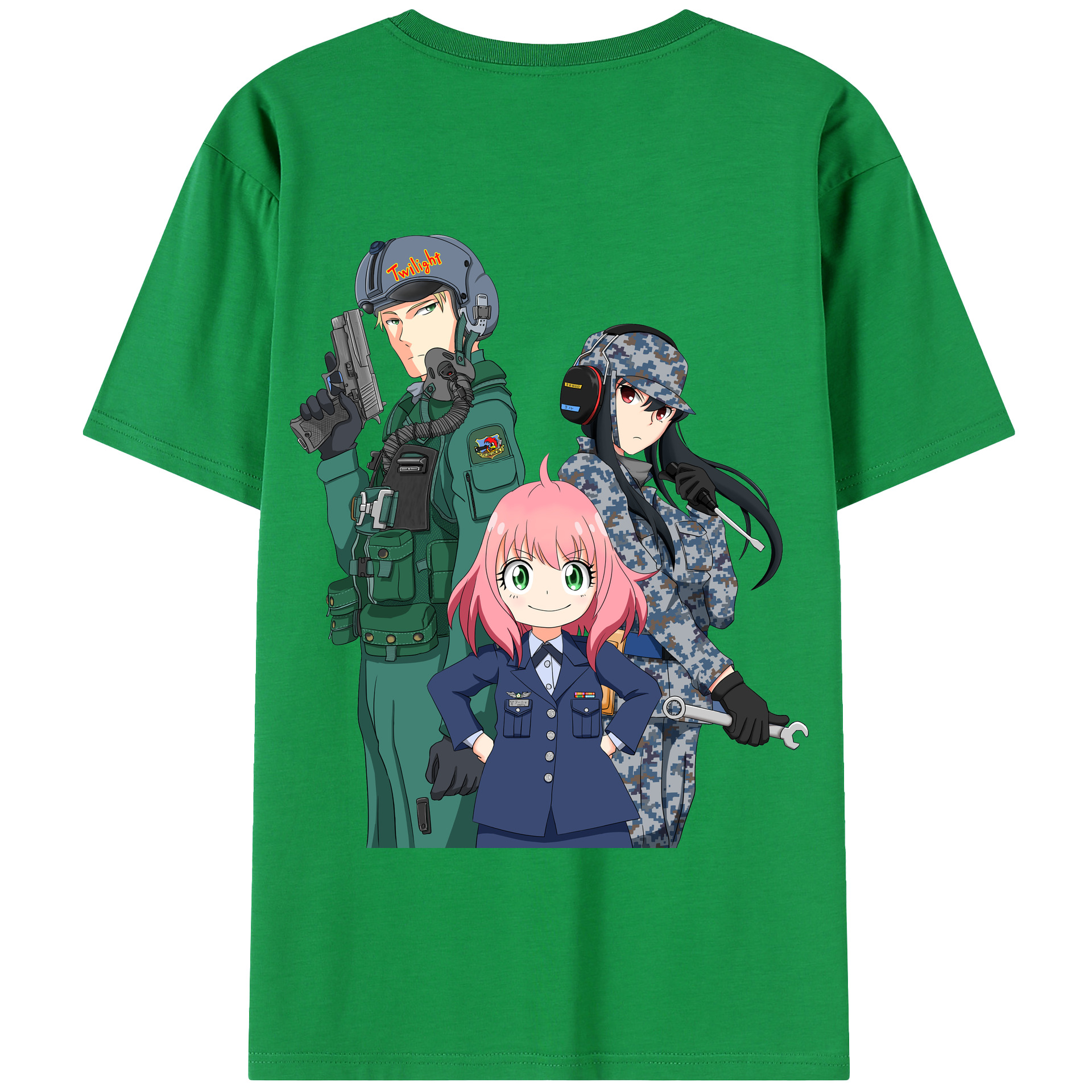 （画像用） SPY×FAMILY间谍家家酒 綿100％半袖Tシャツ（背面プリント）