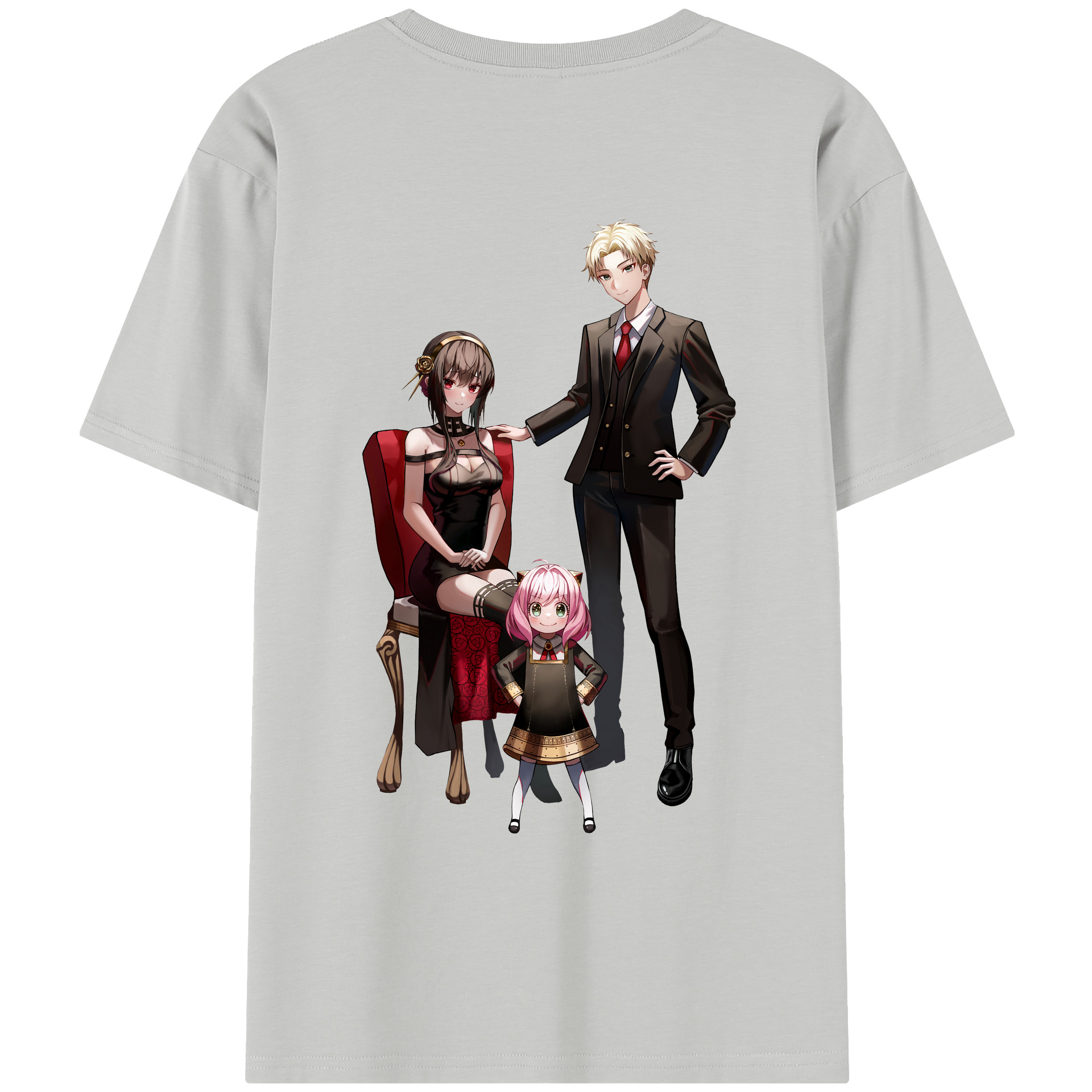 （画像用） SPY×FAMILY间谍家家酒 綿100％半袖Tシャツ（背面プリント）