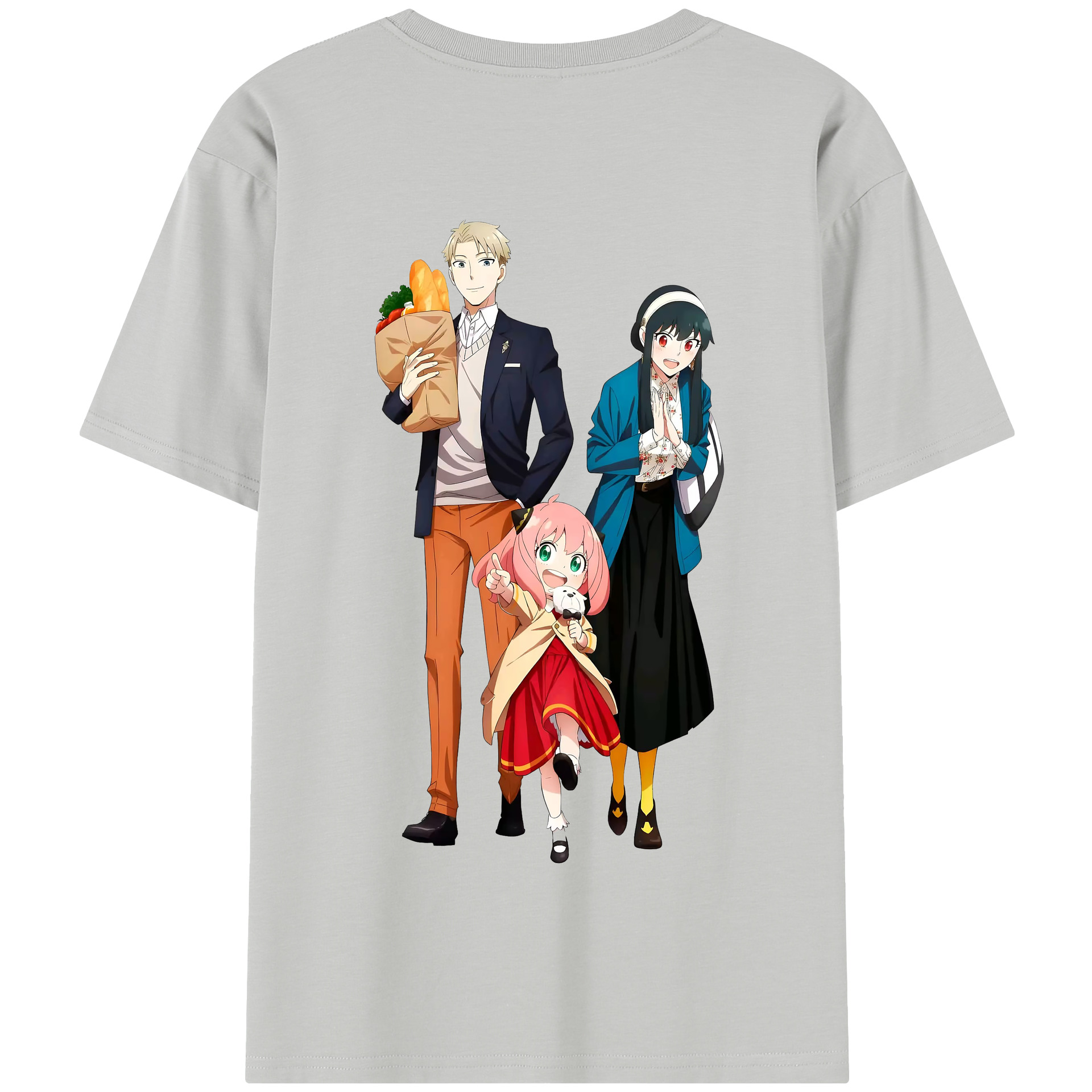 （画像用） SPY×FAMILY间谍家家酒 綿100％半袖Tシャツ（背面プリント）
