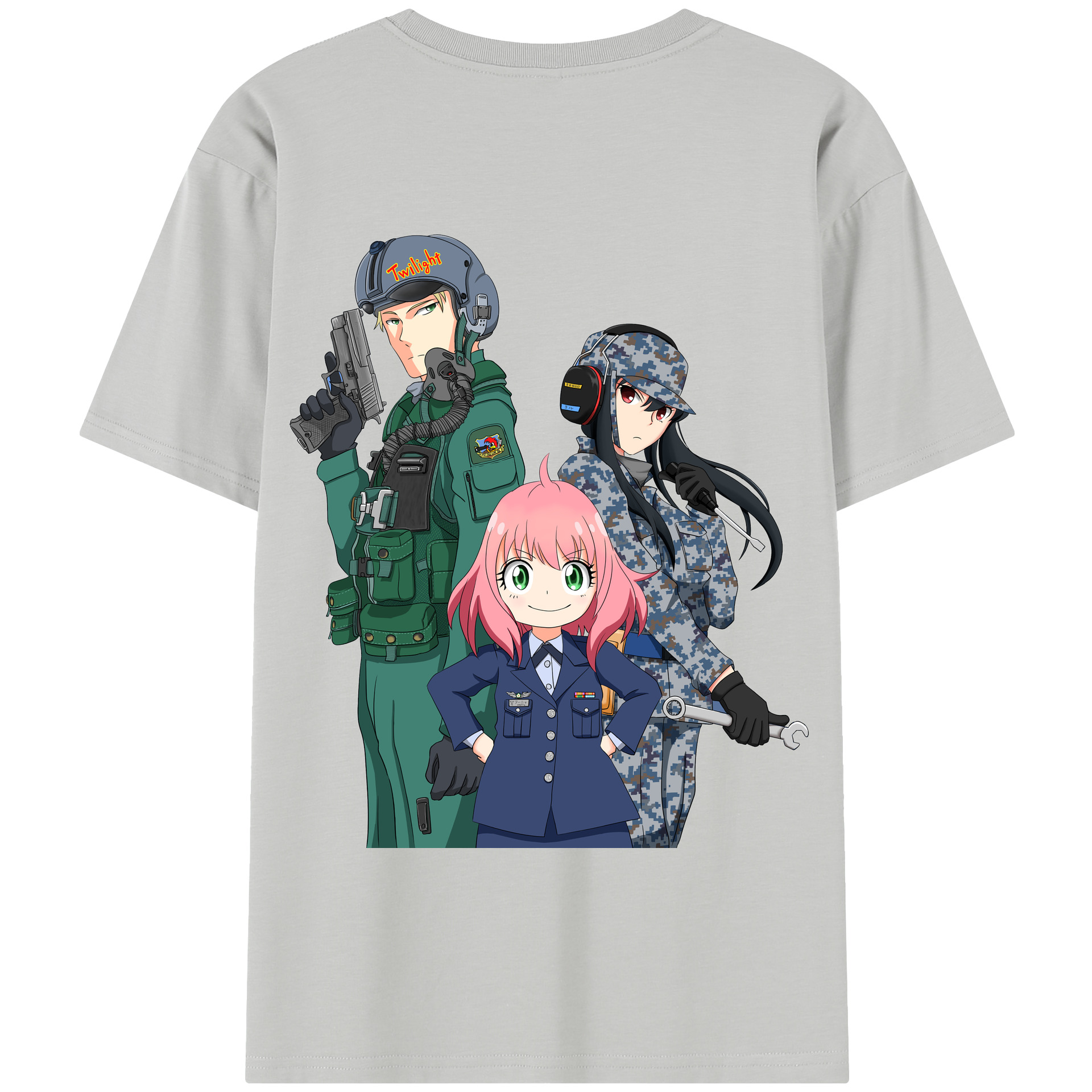 （画像用） SPY×FAMILY间谍家家酒 綿100％半袖Tシャツ（背面プリント）