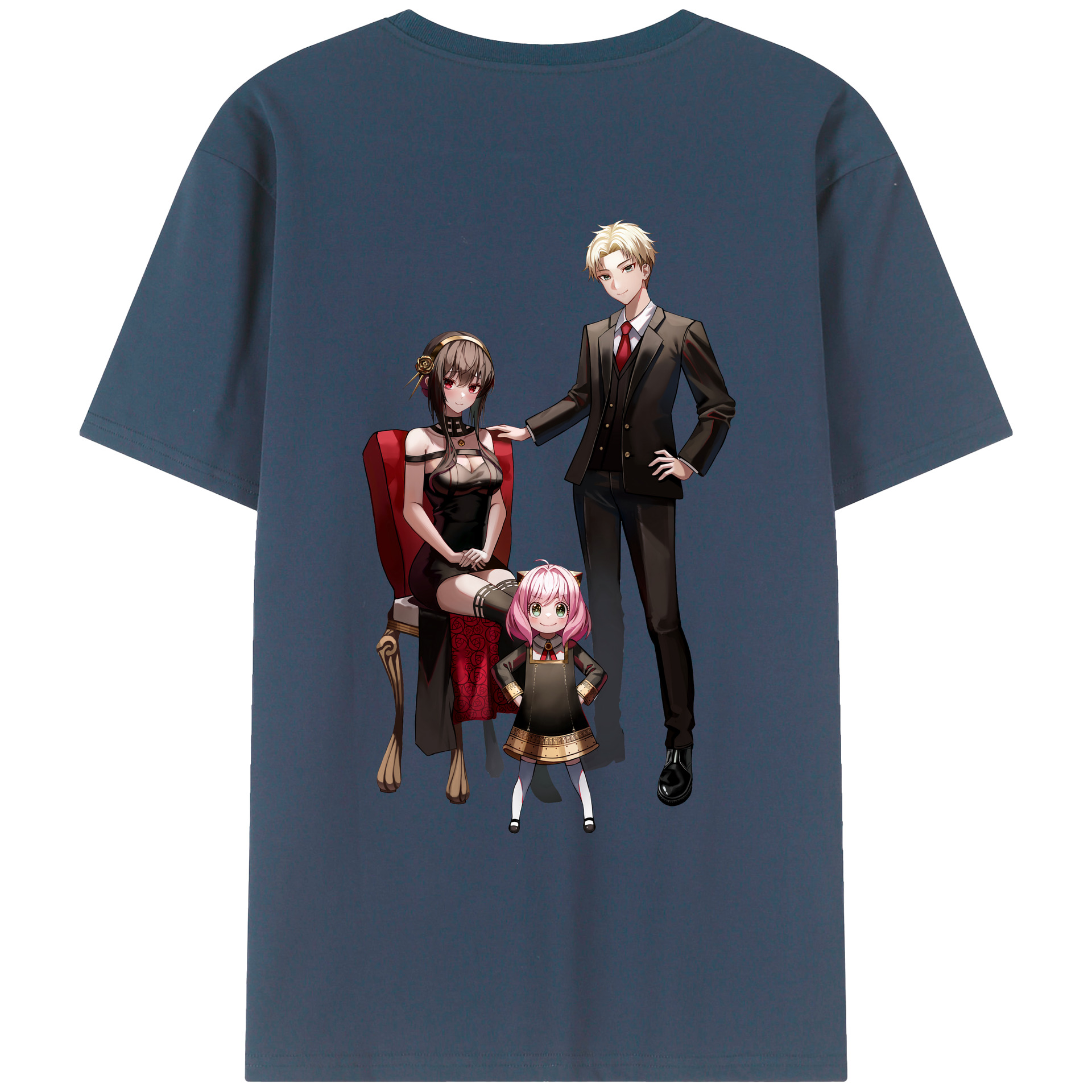 （画像用） SPY×FAMILY间谍家家酒 綿100％半袖Tシャツ（背面プリント）