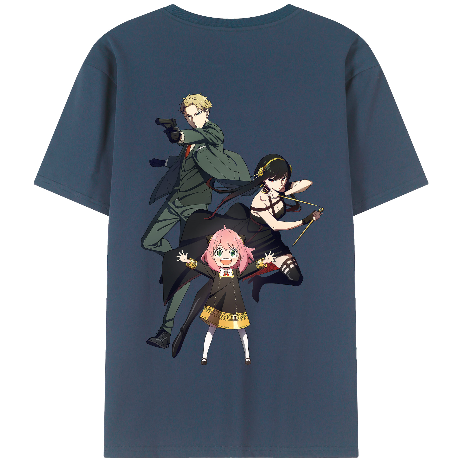 （画像用） SPY×FAMILY间谍家家酒 綿100％半袖Tシャツ（背面プリント）