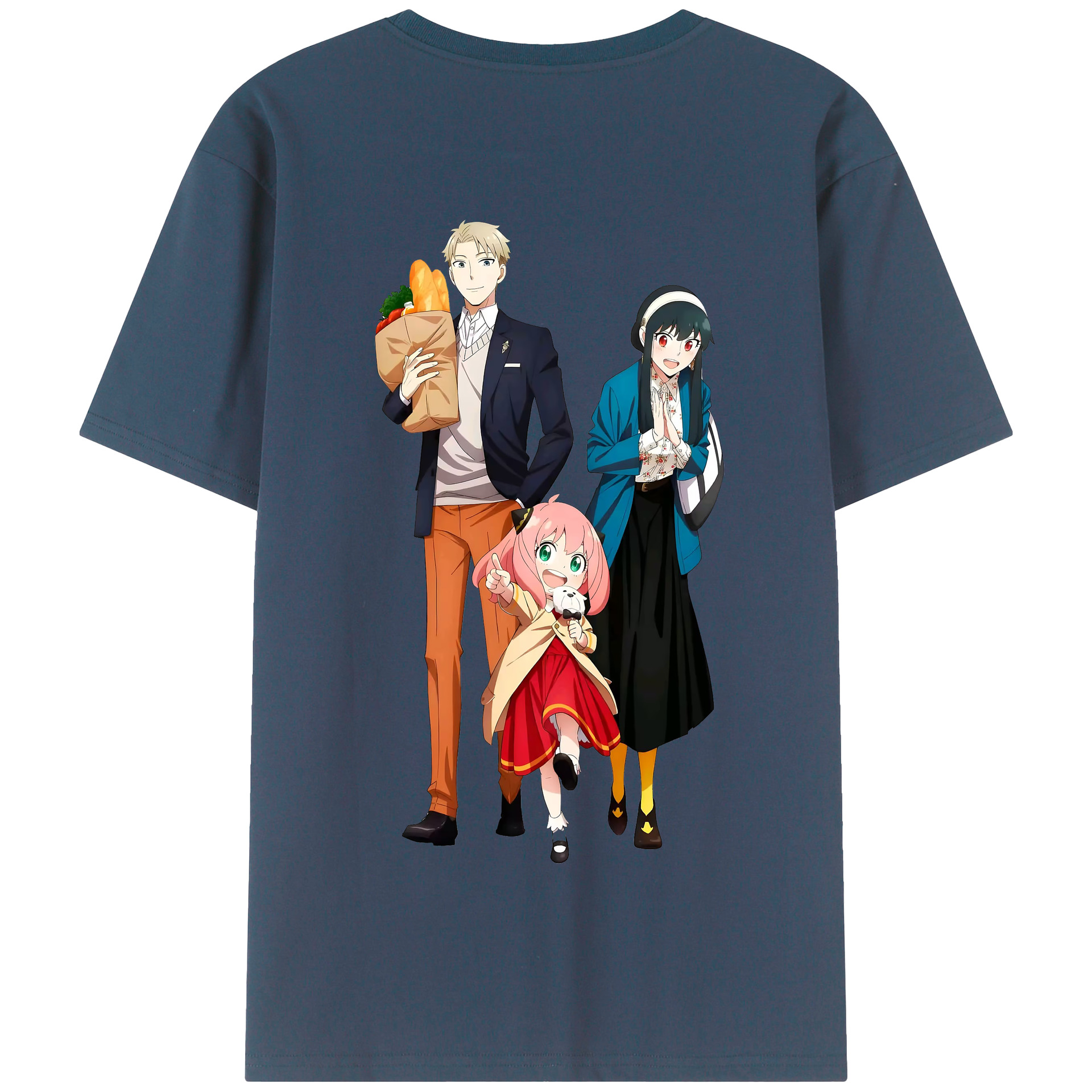 （画像用） SPY×FAMILY间谍家家酒 綿100％半袖Tシャツ（背面プリント）
