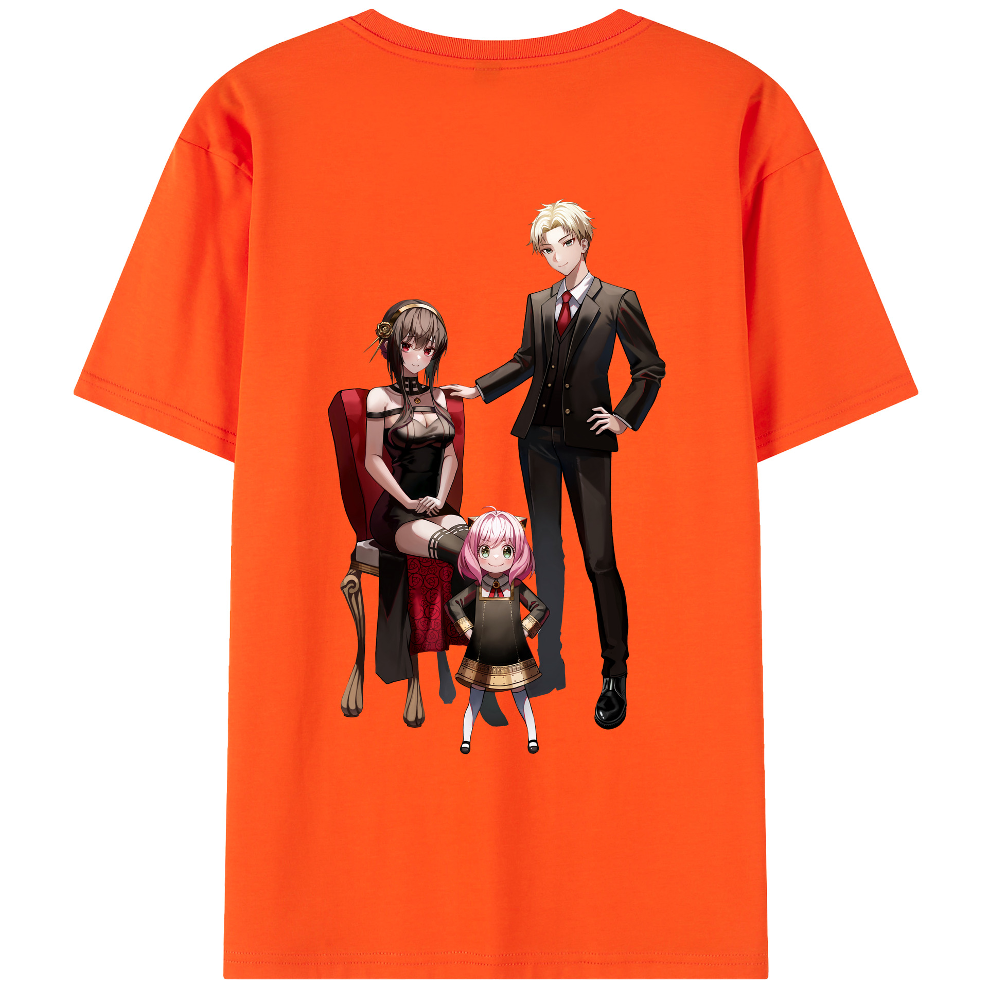 （画像用） SPY×FAMILY间谍家家酒 綿100％半袖Tシャツ（背面プリント）