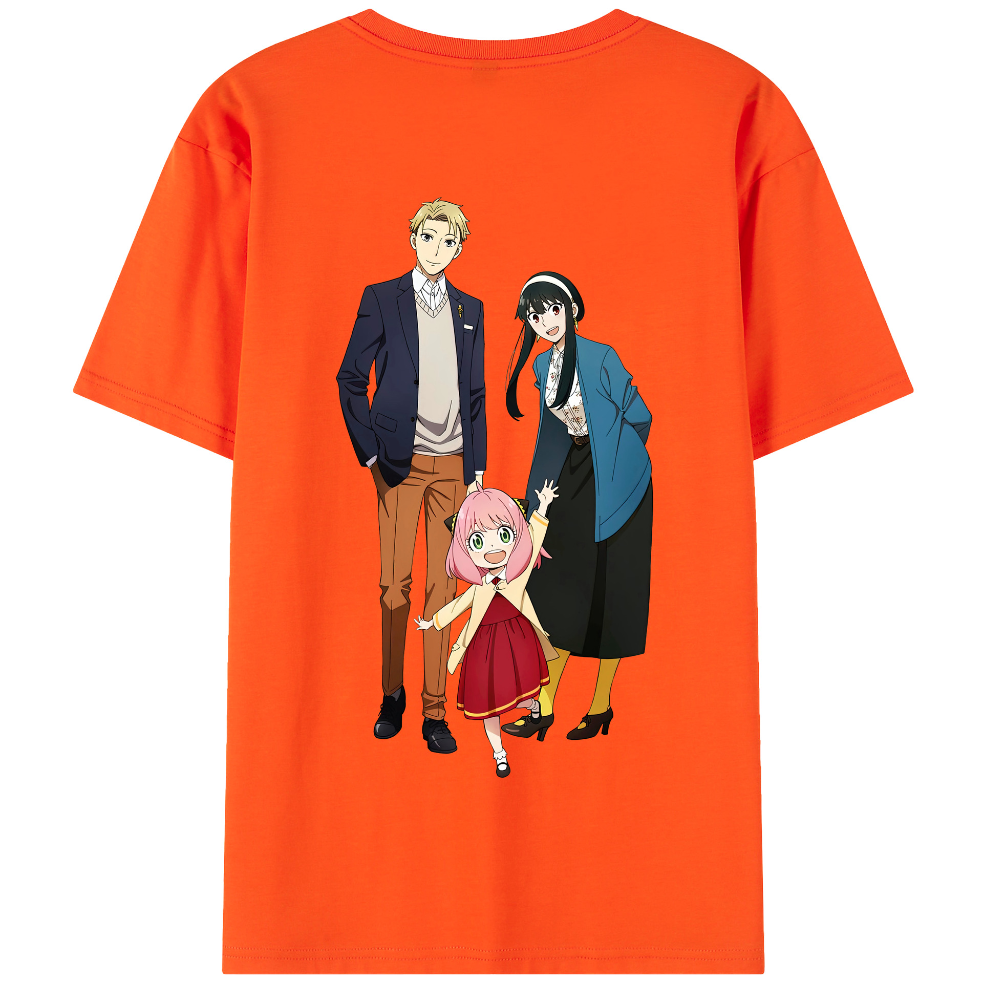 （画像用） SPY×FAMILY间谍家家酒 綿100％半袖Tシャツ（背面プリント）