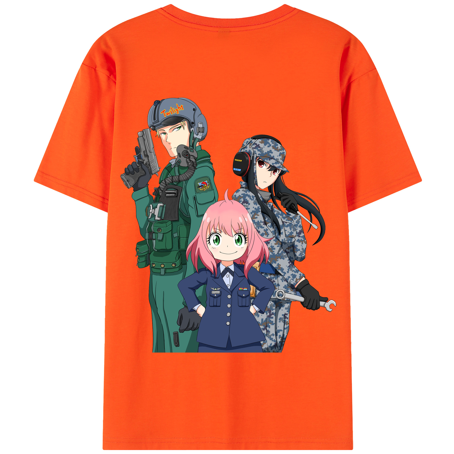 （画像用） SPY×FAMILY间谍家家酒 綿100％半袖Tシャツ（背面プリント）