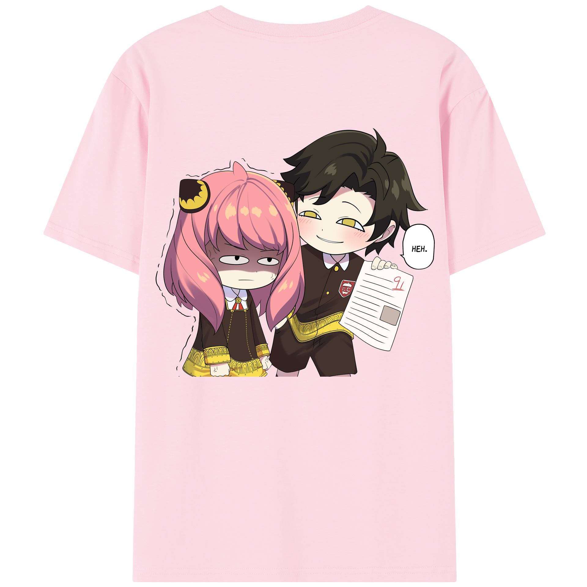 （画像用） SPY×FAMILY间谍家家酒 綿100％半袖Tシャツ（背面プリント）