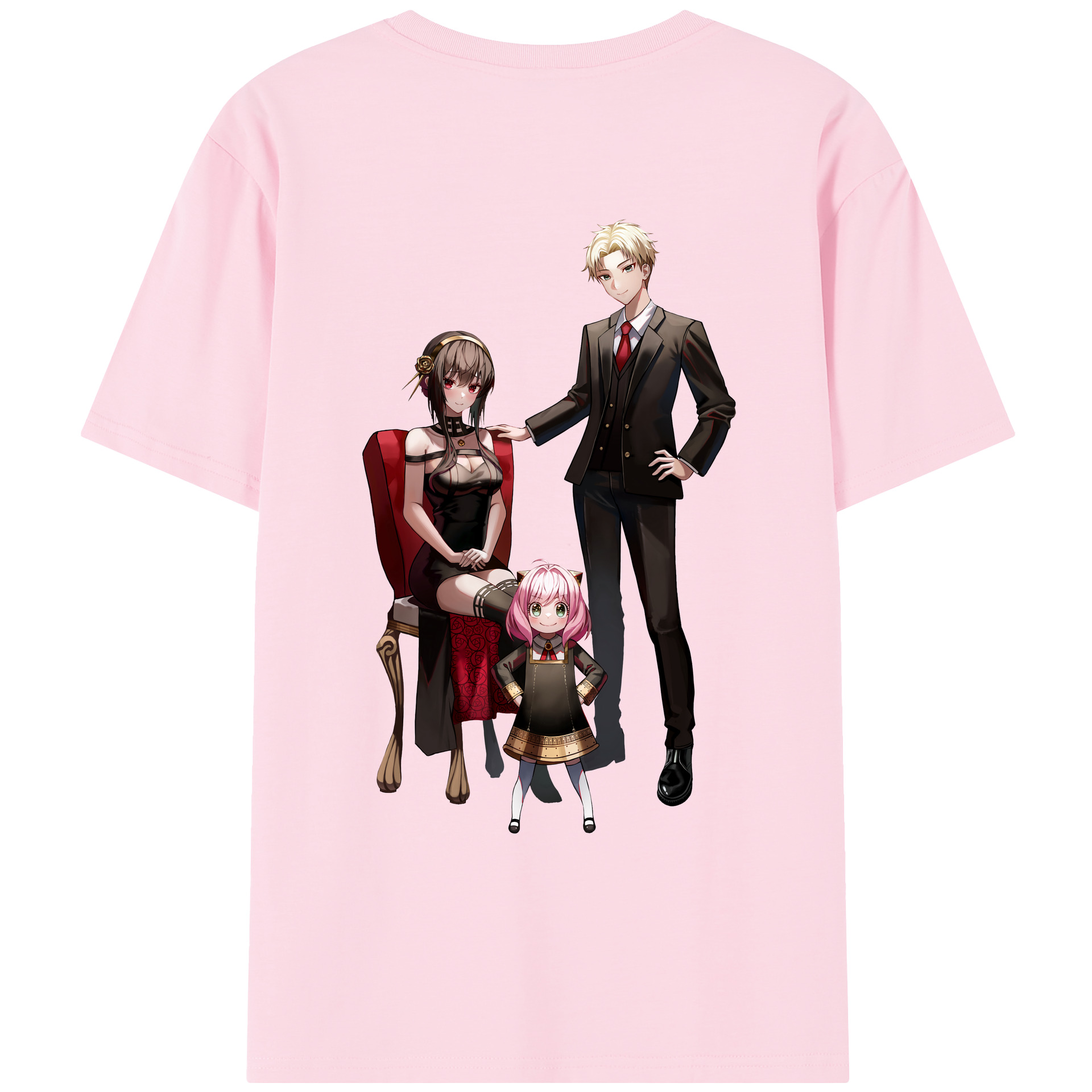 （画像用） SPY×FAMILY间谍家家酒 綿100％半袖Tシャツ（背面プリント）
