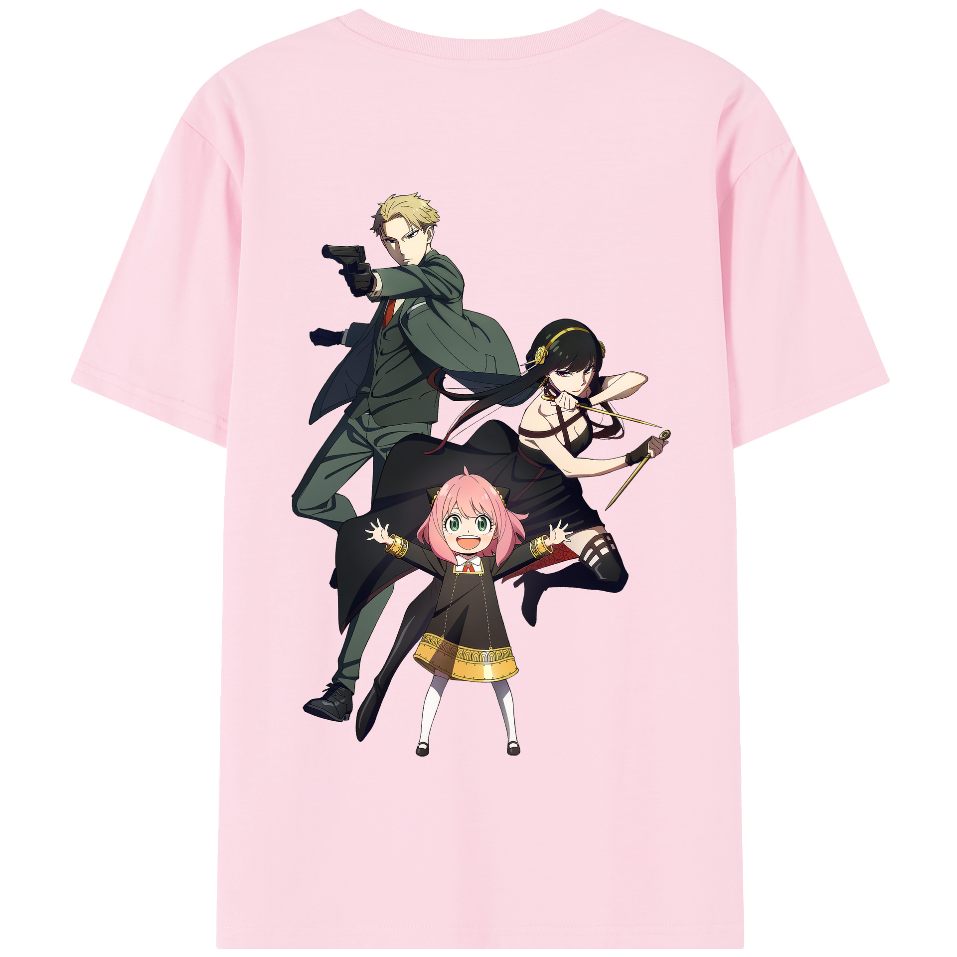 （画像用） SPY×FAMILY间谍家家酒 綿100％半袖Tシャツ（背面プリント）