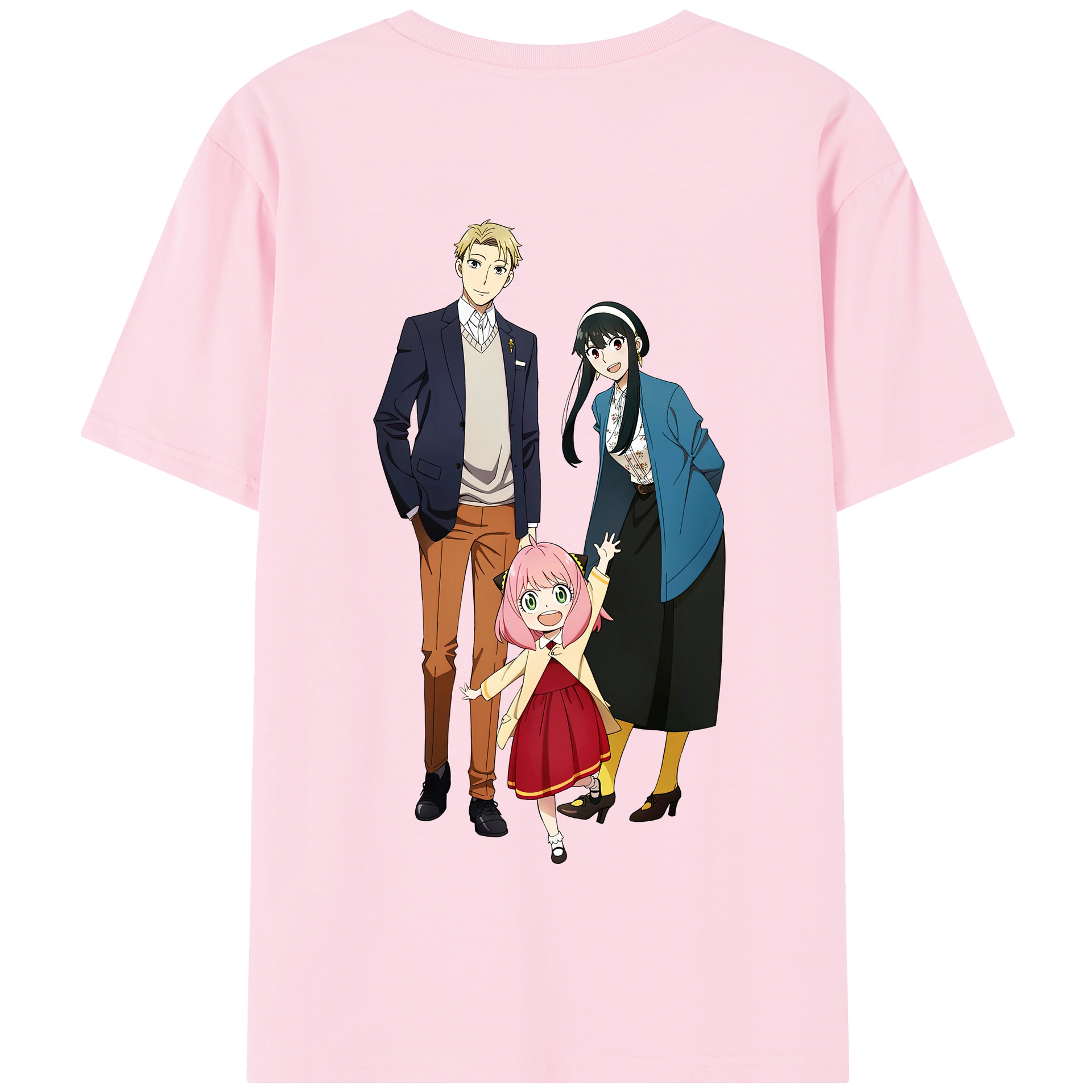 （画像用） SPY×FAMILY间谍家家酒 綿100％半袖Tシャツ（背面プリント）