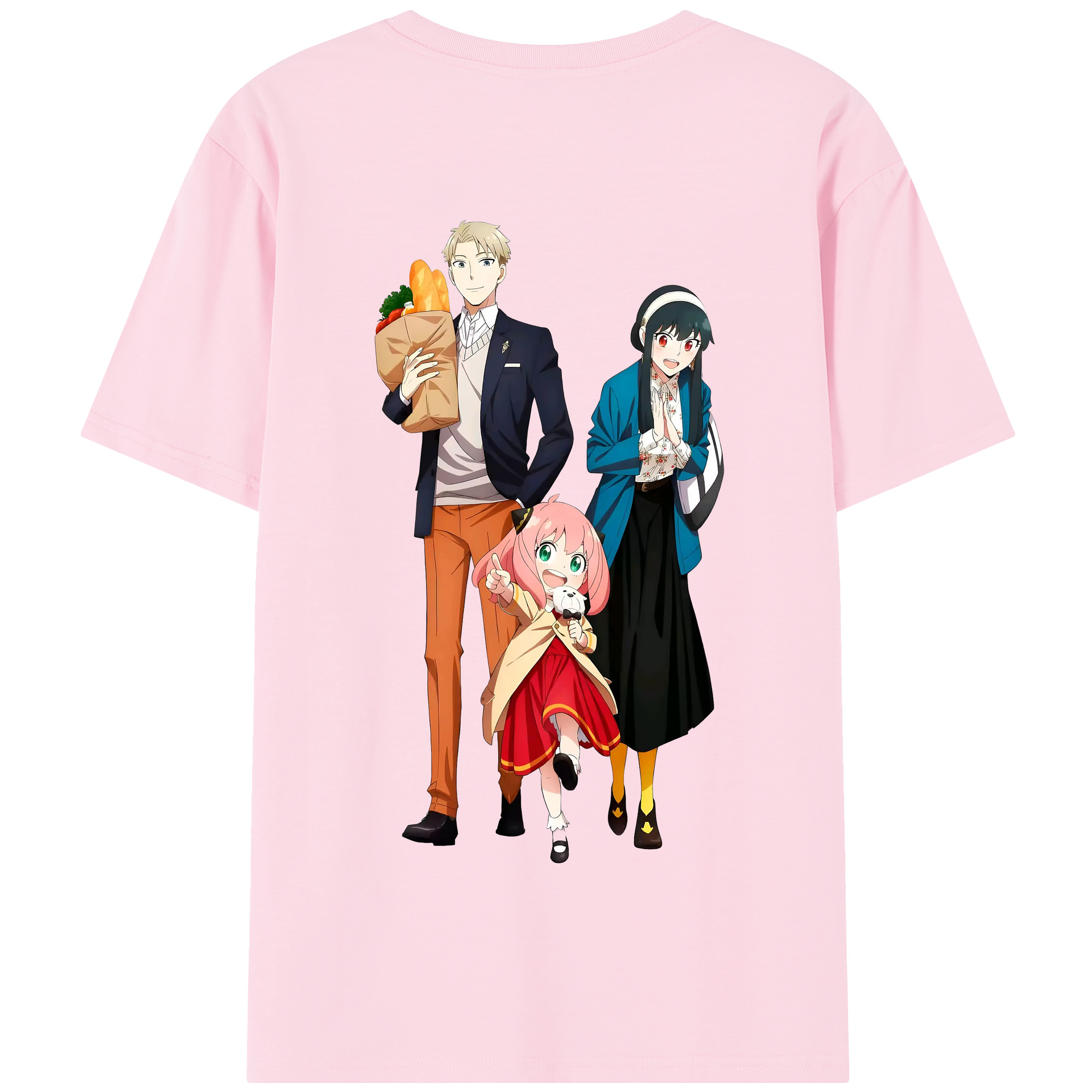 （画像用） SPY×FAMILY间谍家家酒 綿100％半袖Tシャツ（背面プリント）