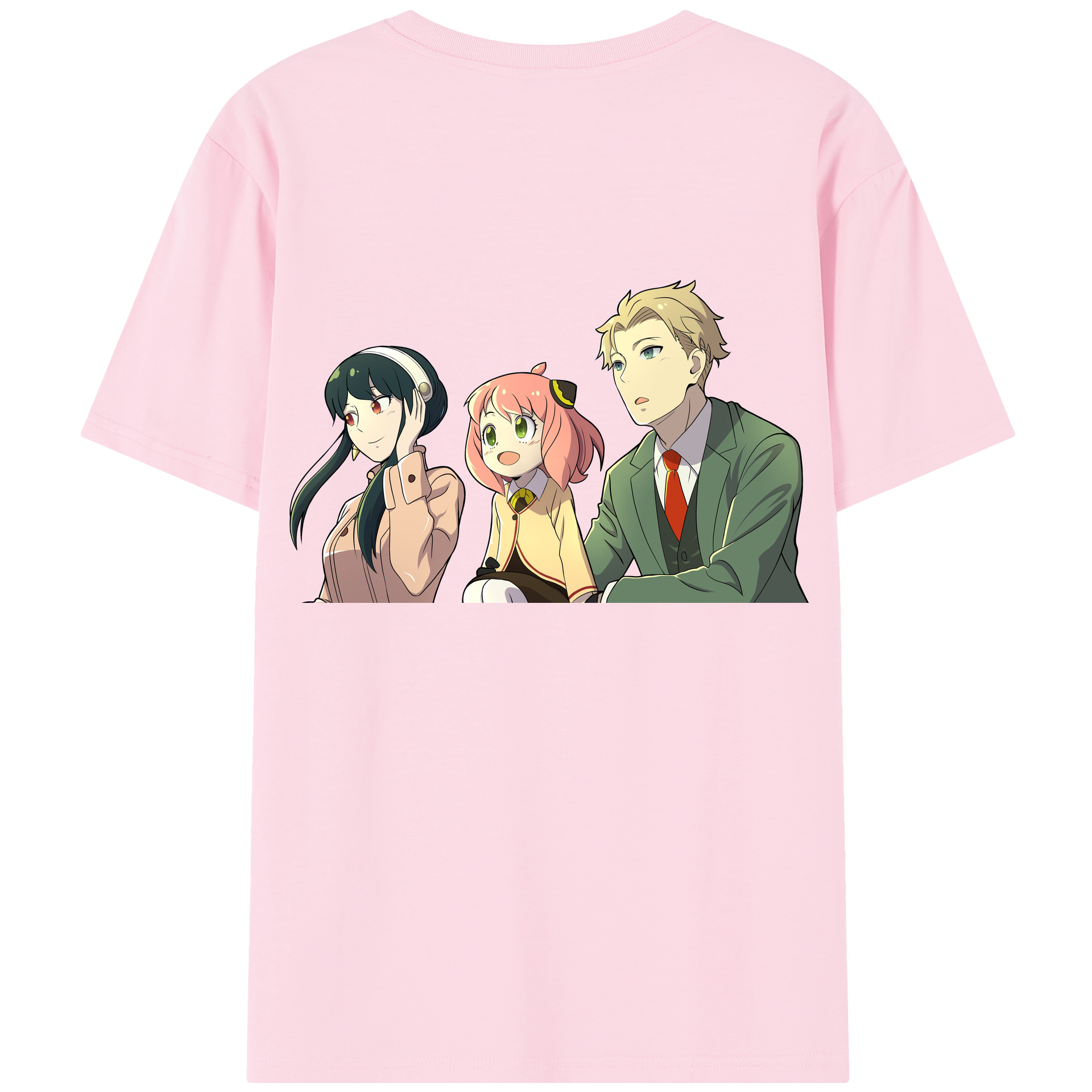 （画像用） SPY×FAMILY间谍家家酒 綿100％半袖Tシャツ（背面プリント）