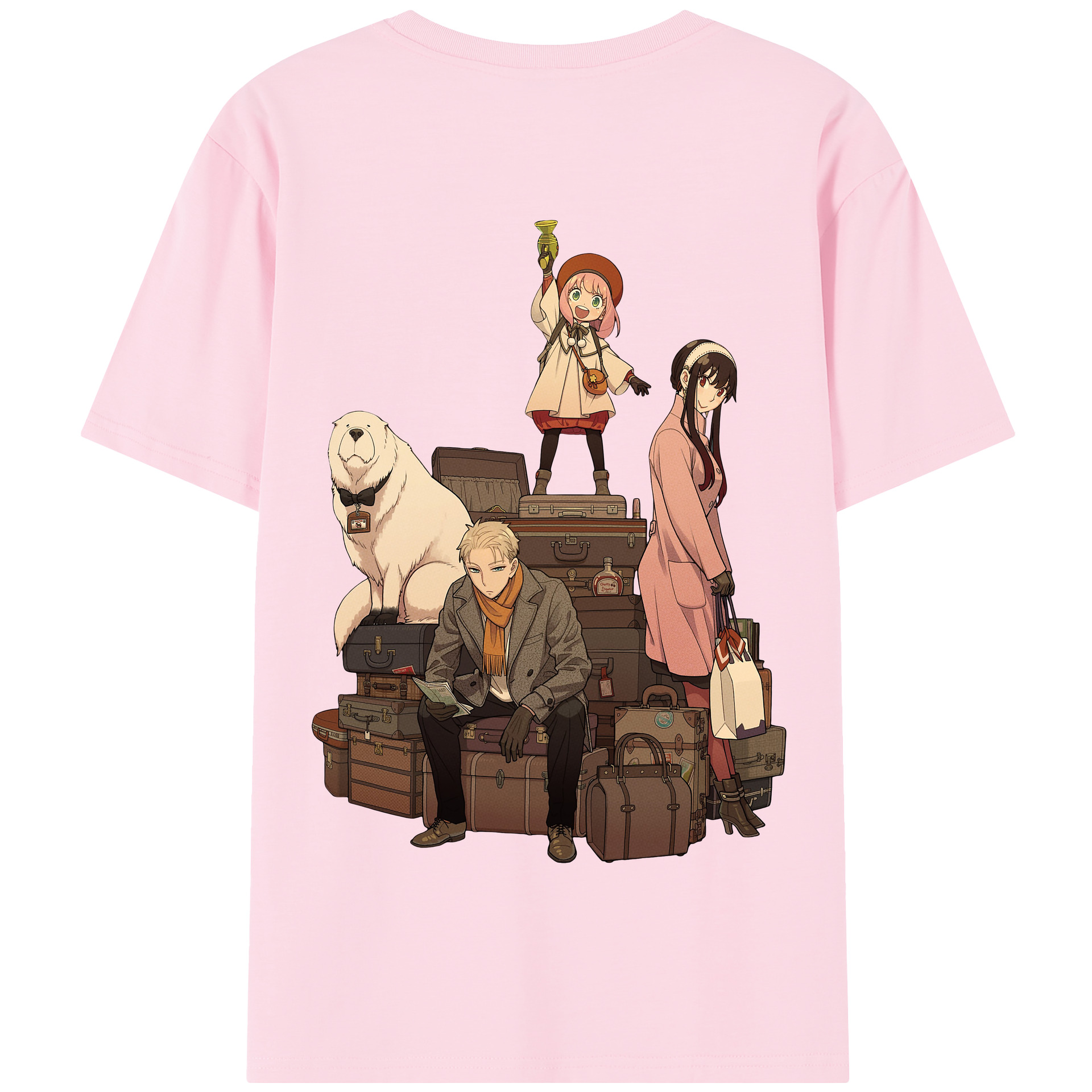 （画像用） SPY×FAMILY间谍家家酒 綿100％半袖Tシャツ（背面プリント）