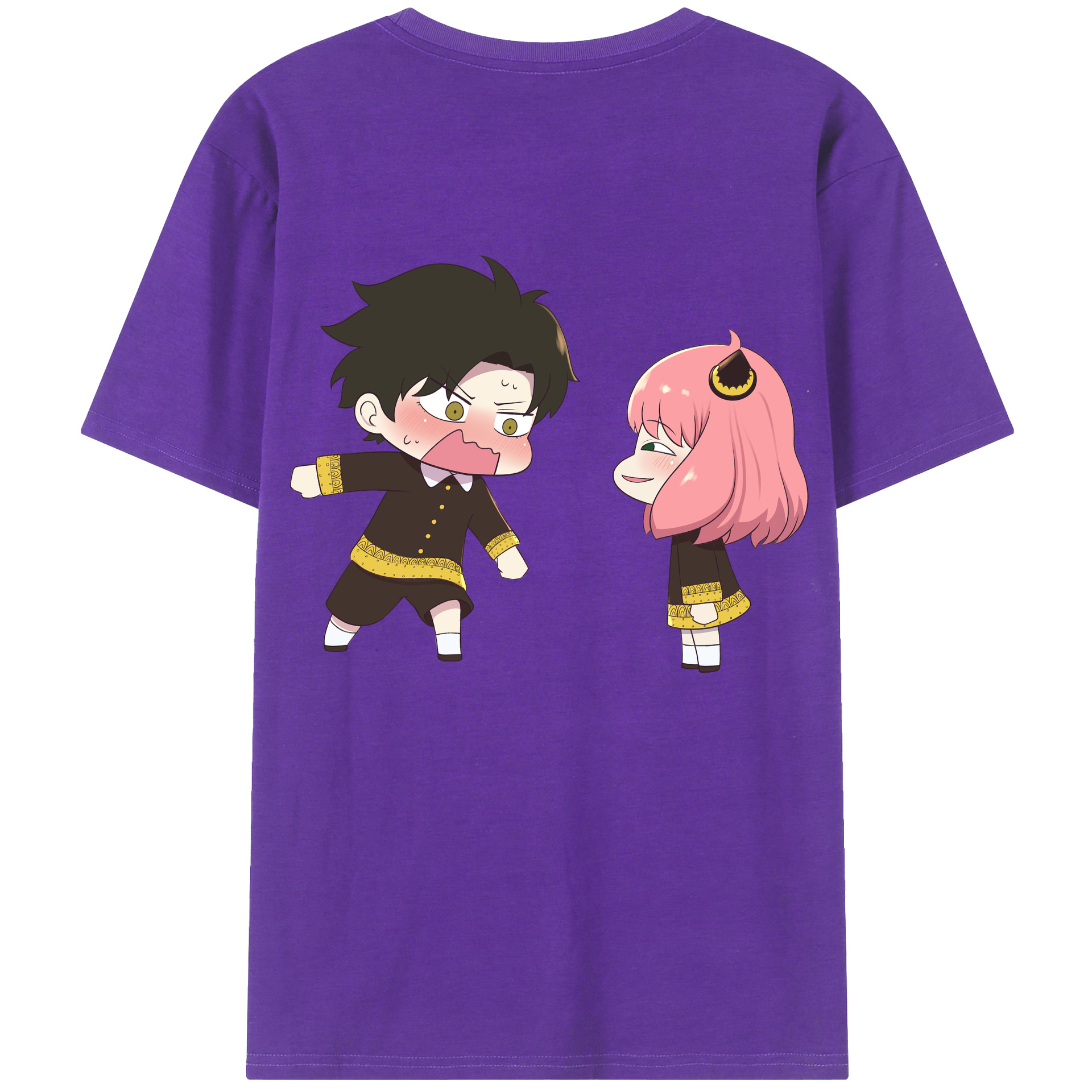 （画像用） SPY×FAMILY间谍家家酒 綿100％半袖Tシャツ（背面プリント）