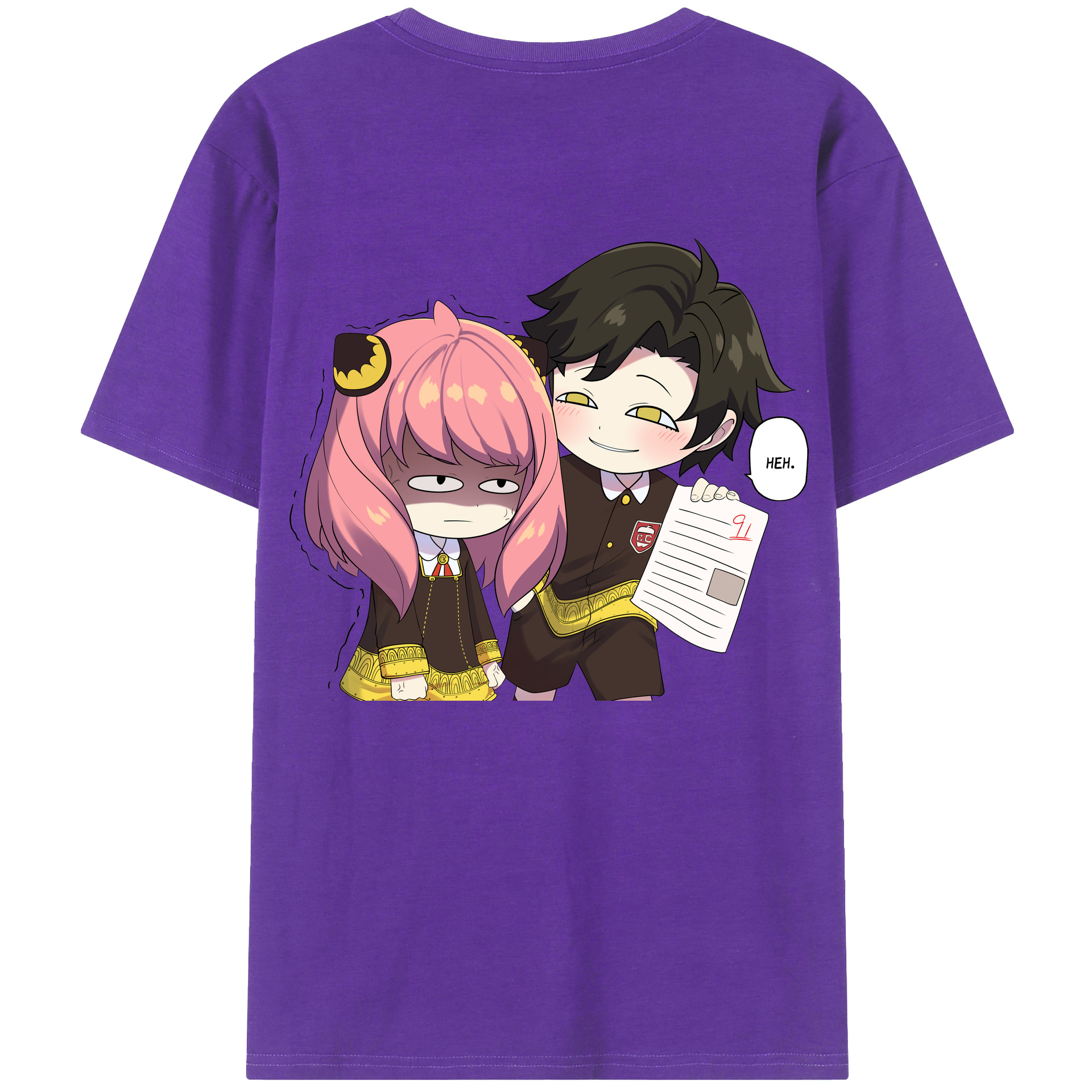 （画像用） SPY×FAMILY间谍家家酒 綿100％半袖Tシャツ（背面プリント）