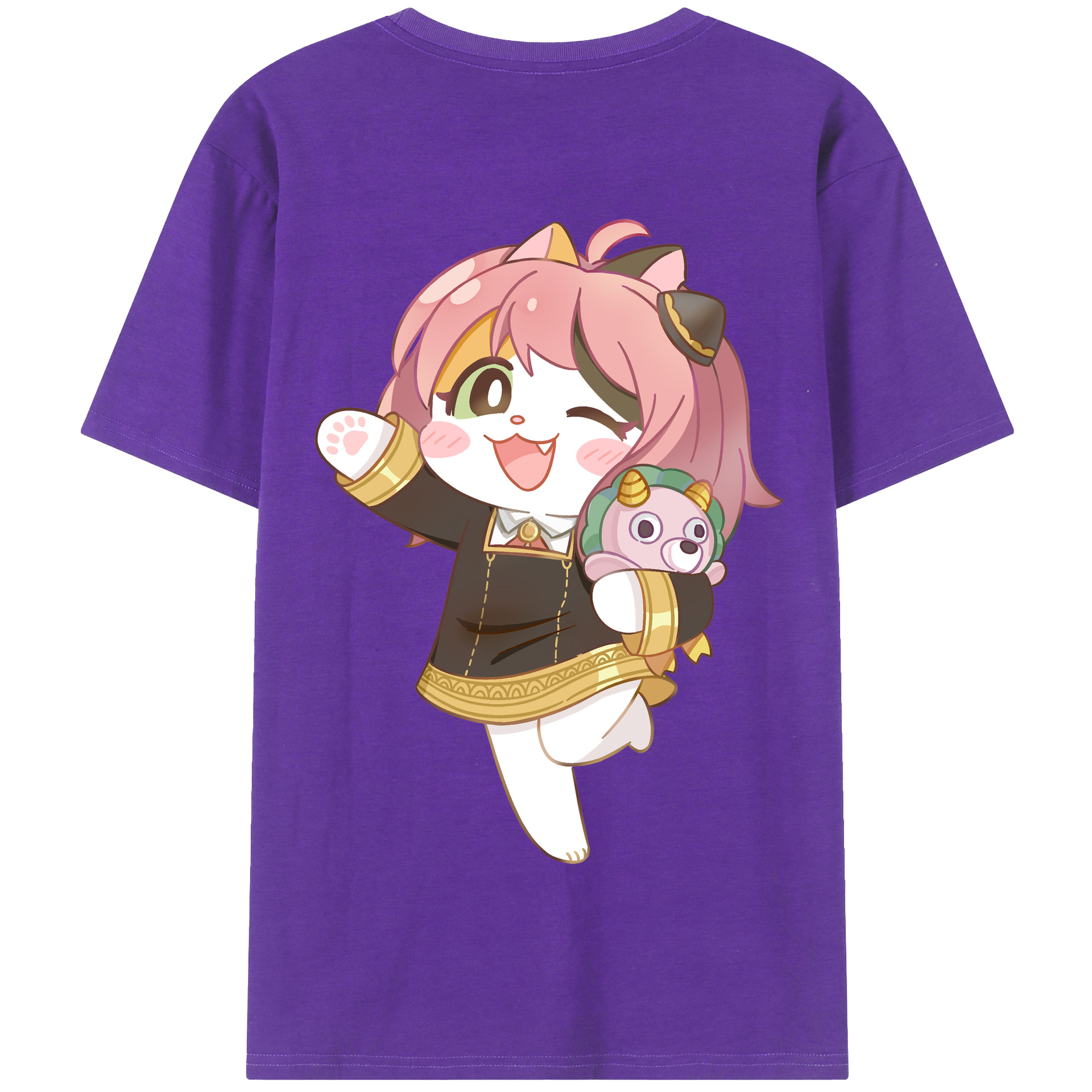 （画像用） SPY×FAMILY间谍家家酒 綿100％半袖Tシャツ（背面プリント）