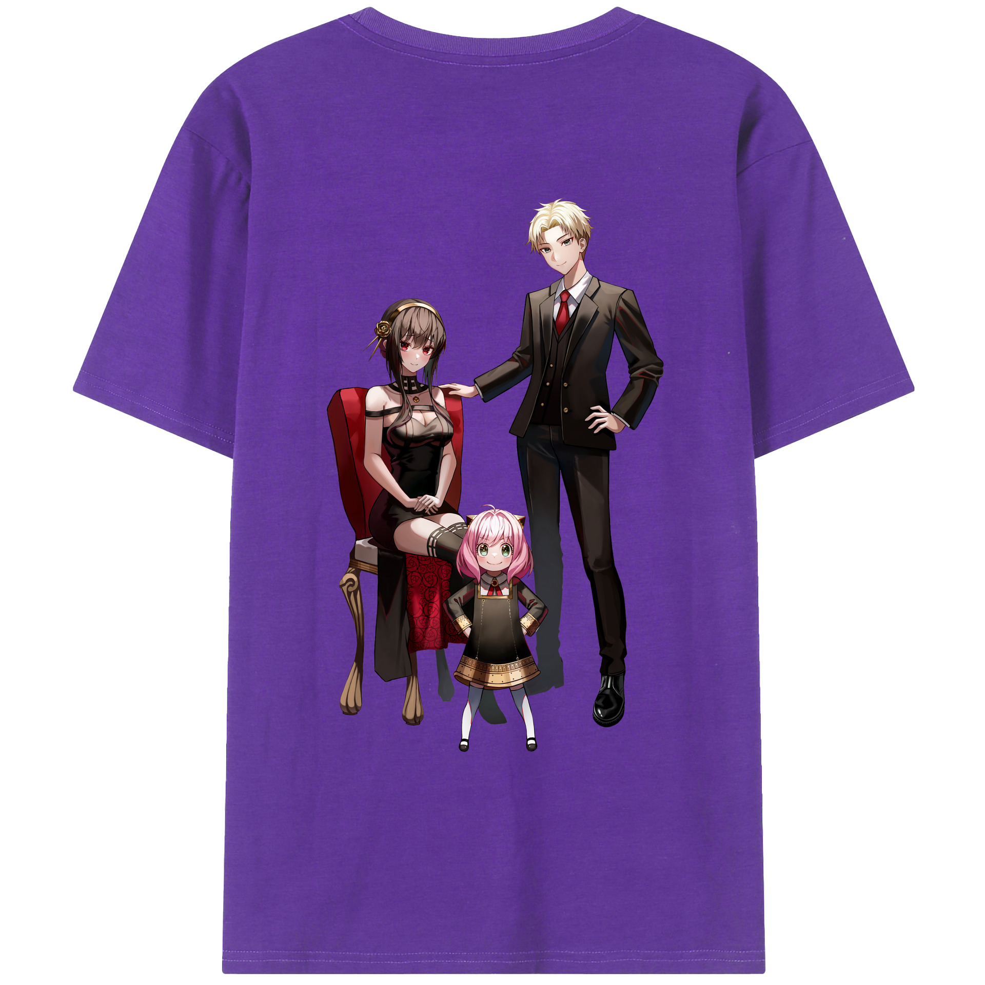 （画像用） SPY×FAMILY间谍家家酒 綿100％半袖Tシャツ（背面プリント）