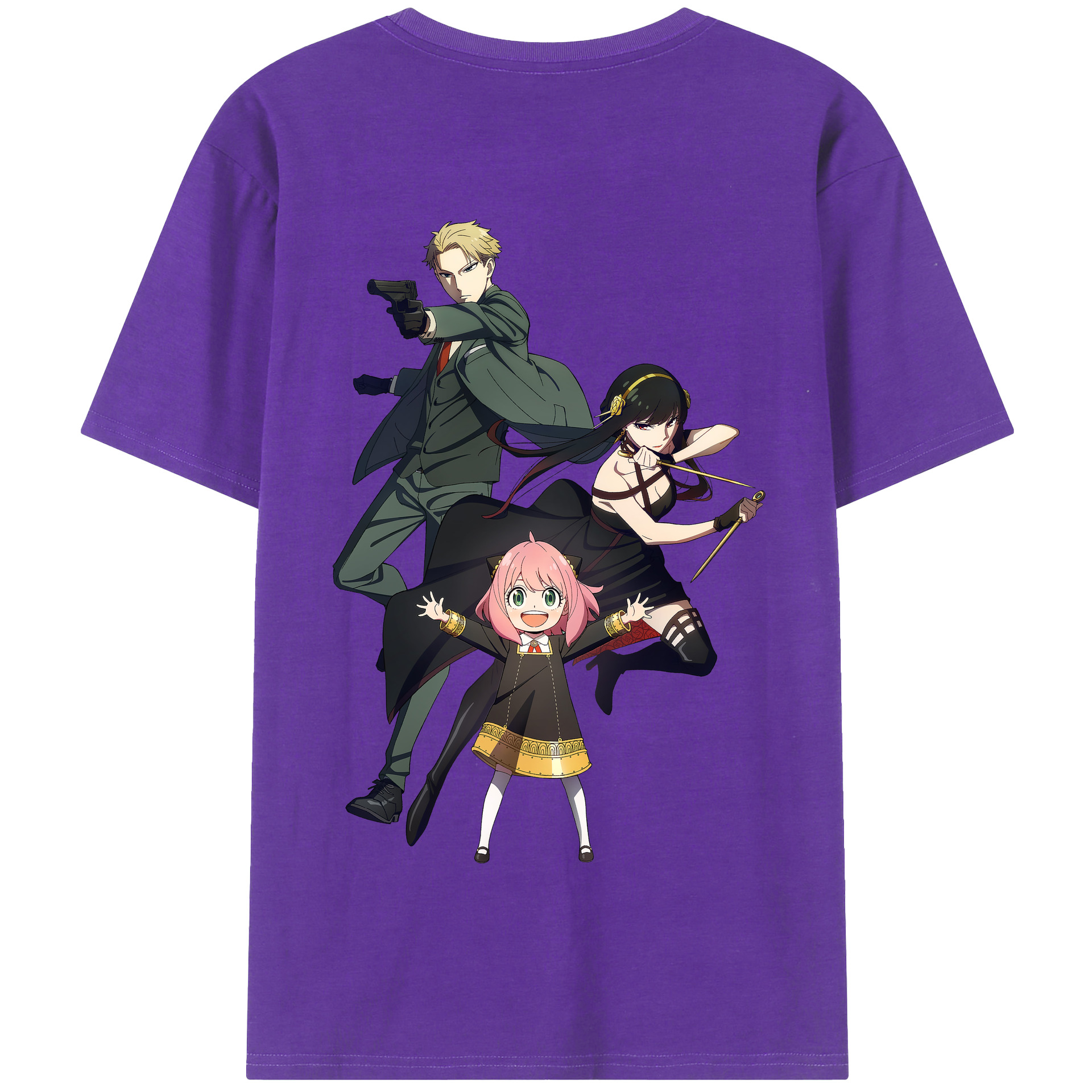 （画像用） SPY×FAMILY间谍家家酒 綿100％半袖Tシャツ（背面プリント）