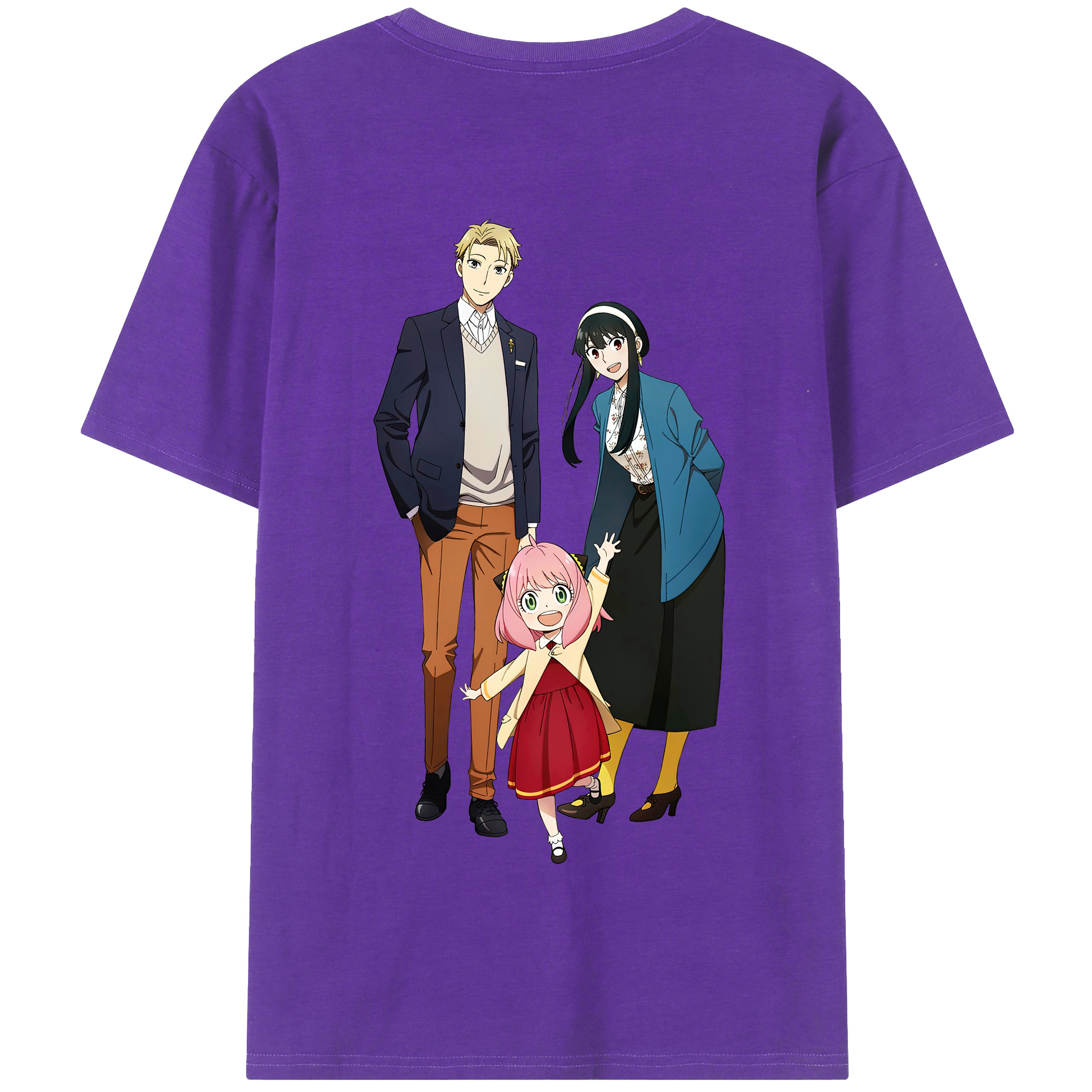 （画像用） SPY×FAMILY间谍家家酒 綿100％半袖Tシャツ（背面プリント）