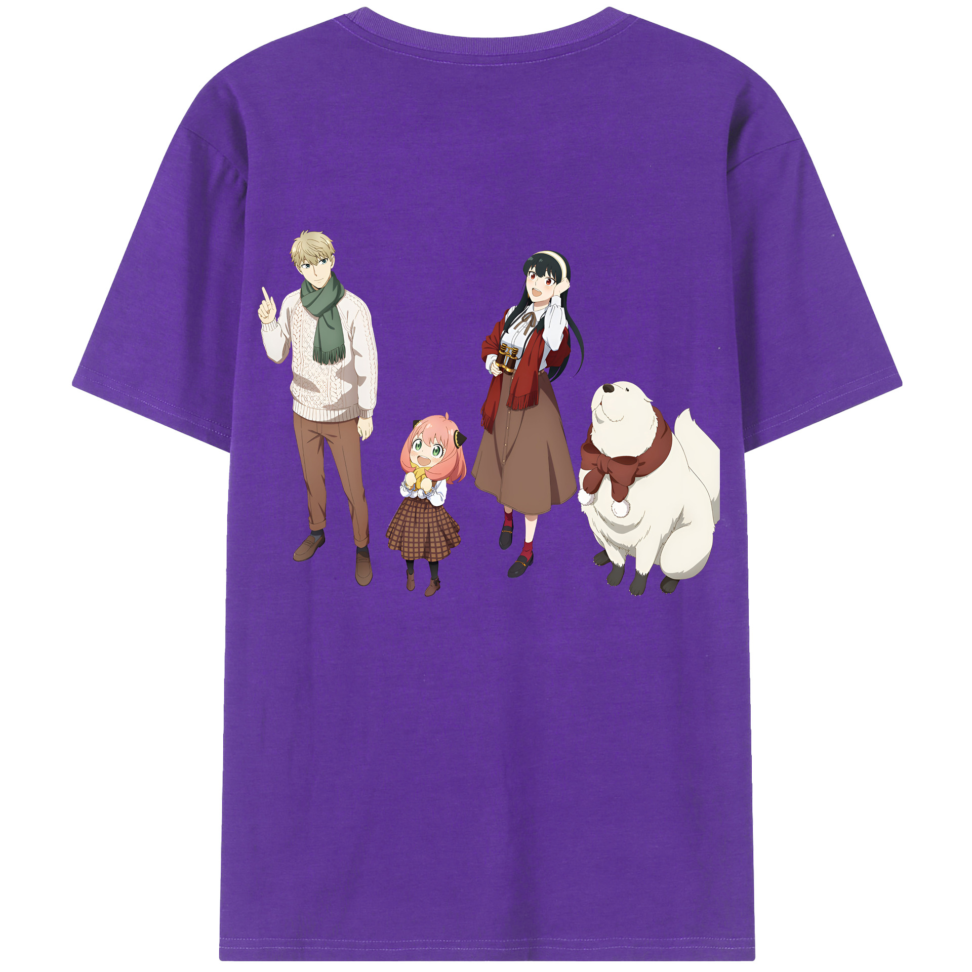 （画像用） SPY×FAMILY间谍家家酒 綿100％半袖Tシャツ（背面プリント）