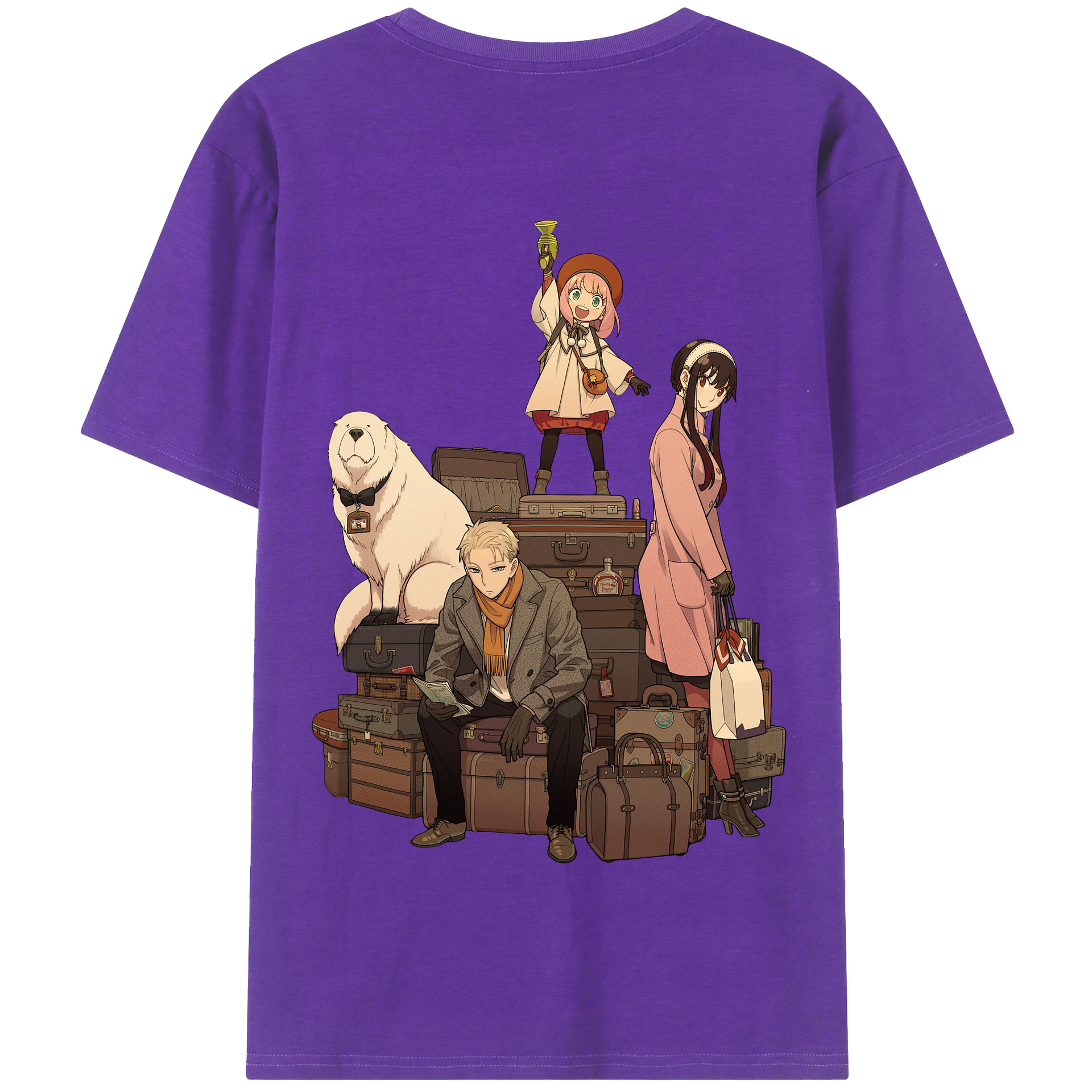 （画像用） SPY×FAMILY间谍家家酒 綿100％半袖Tシャツ（背面プリント）