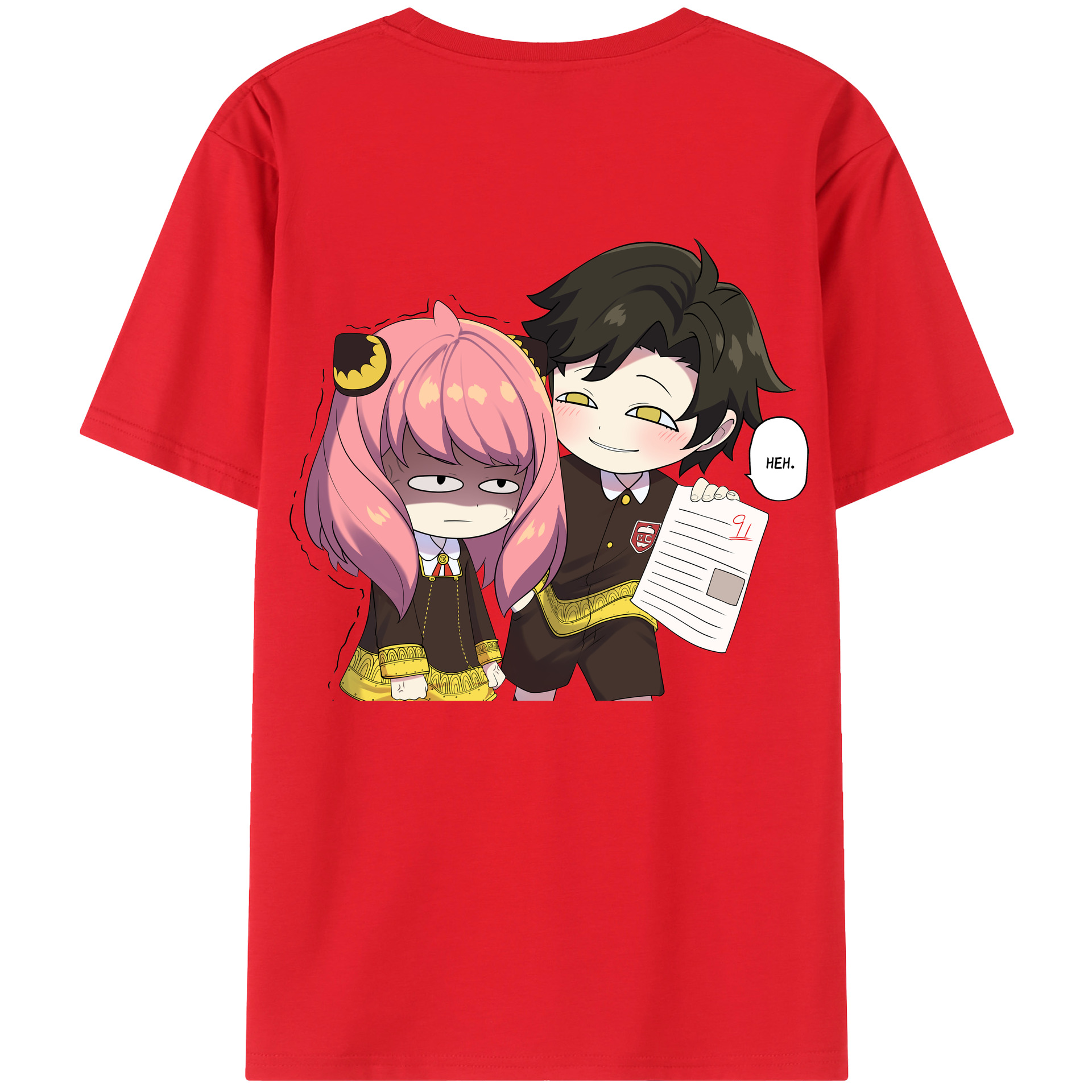 （画像用） SPY×FAMILY间谍家家酒 綿100％半袖Tシャツ（背面プリント）
