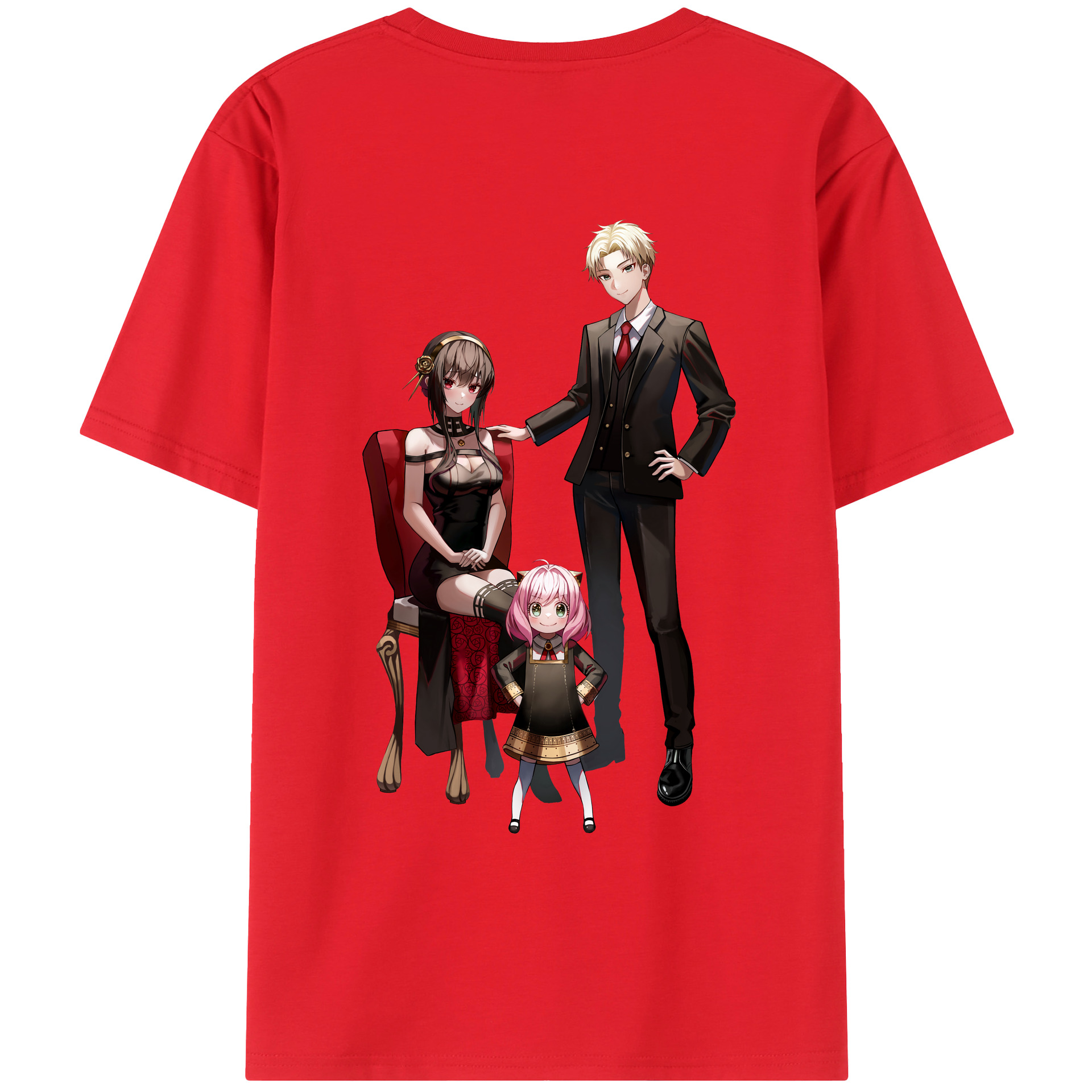 （画像用） SPY×FAMILY间谍家家酒 綿100％半袖Tシャツ（背面プリント）