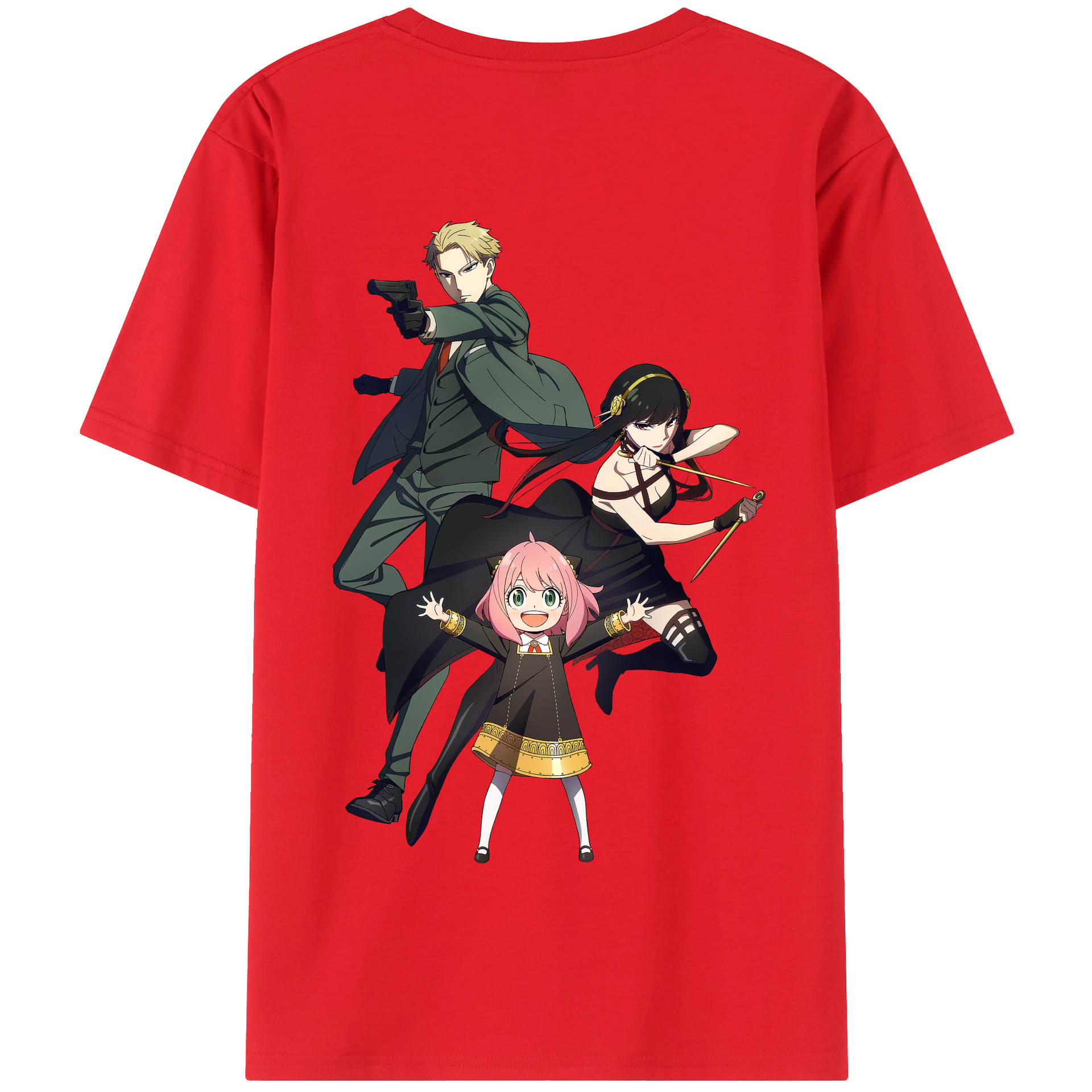 （画像用） SPY×FAMILY间谍家家酒 綿100％半袖Tシャツ（背面プリント）