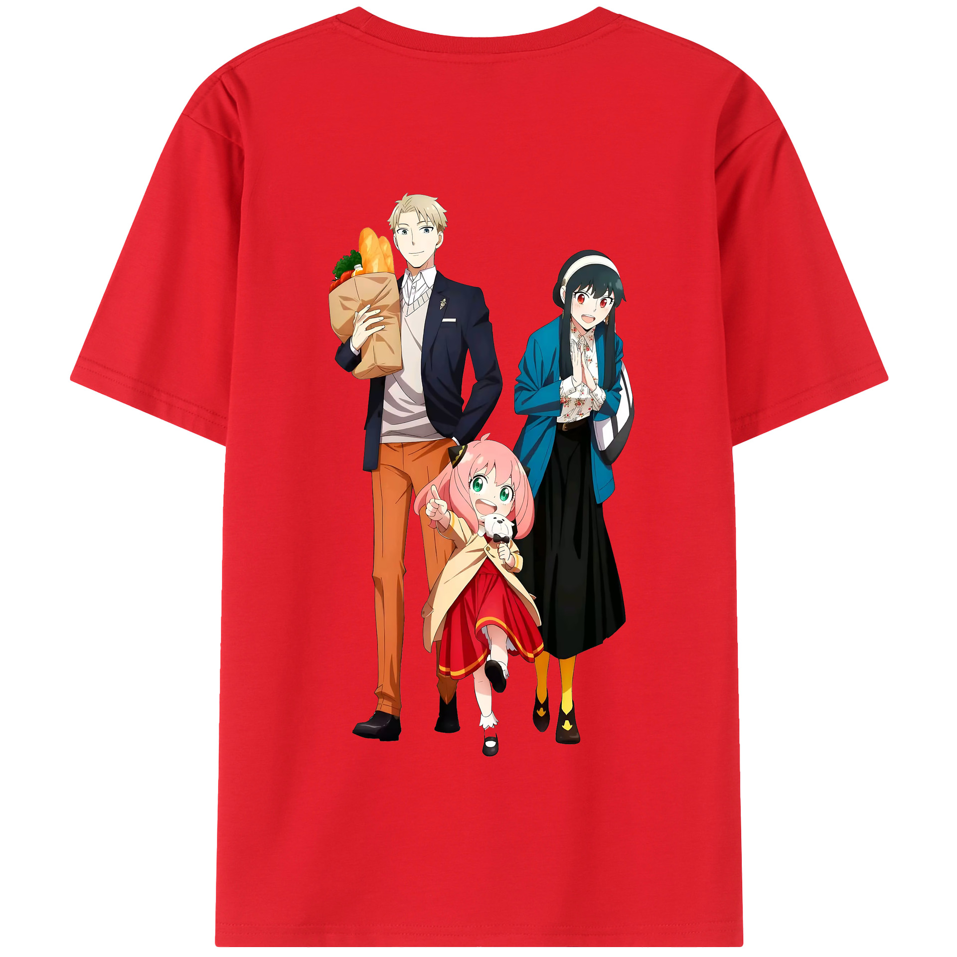 （画像用） SPY×FAMILY间谍家家酒 綿100％半袖Tシャツ（背面プリント）