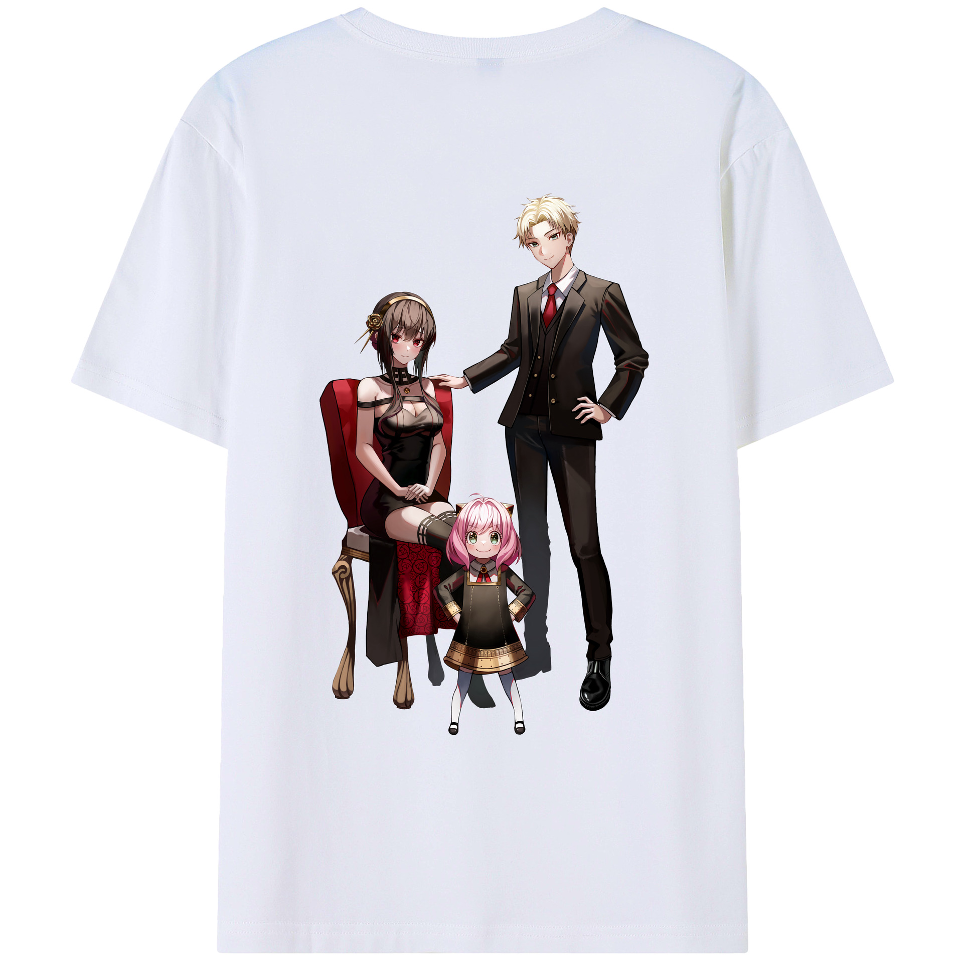 （画像用） SPY×FAMILY间谍家家酒 綿100％半袖Tシャツ（背面プリント）