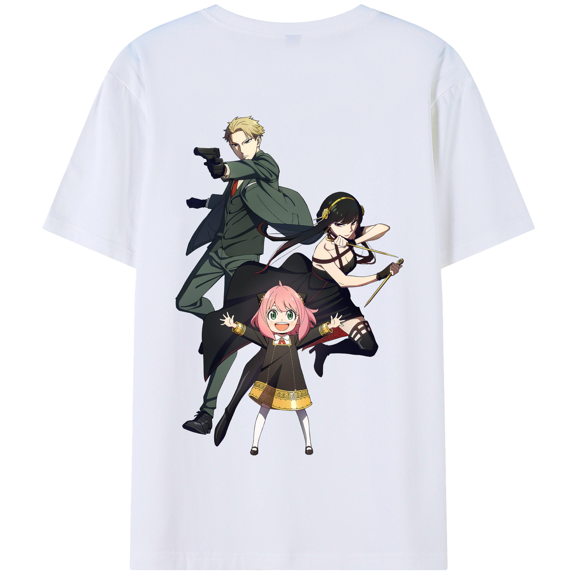 （画像用） SPY×FAMILY间谍家家酒 綿100％半袖Tシャツ（背面プリント）