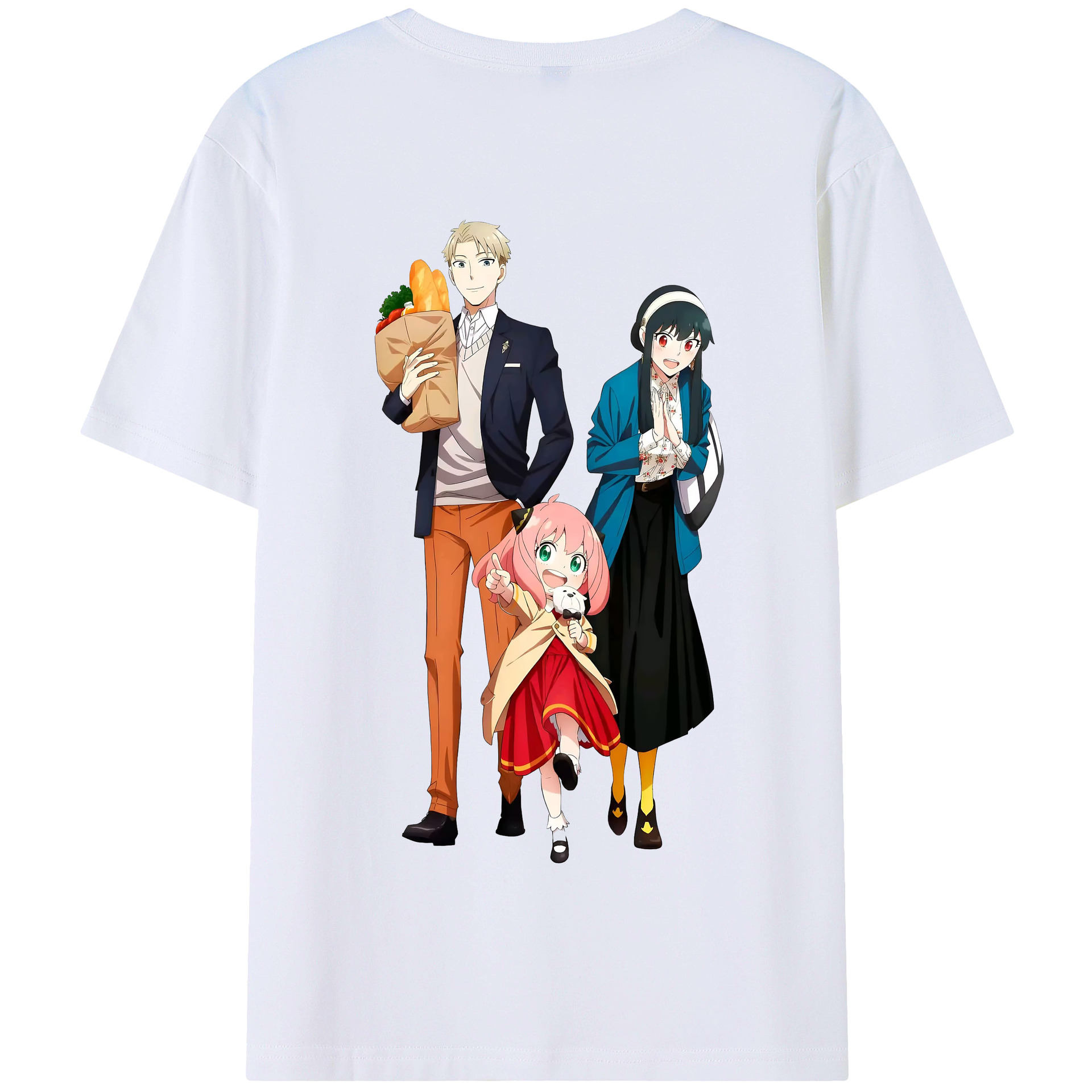 （画像用） SPY×FAMILY间谍家家酒 綿100％半袖Tシャツ（背面プリント）