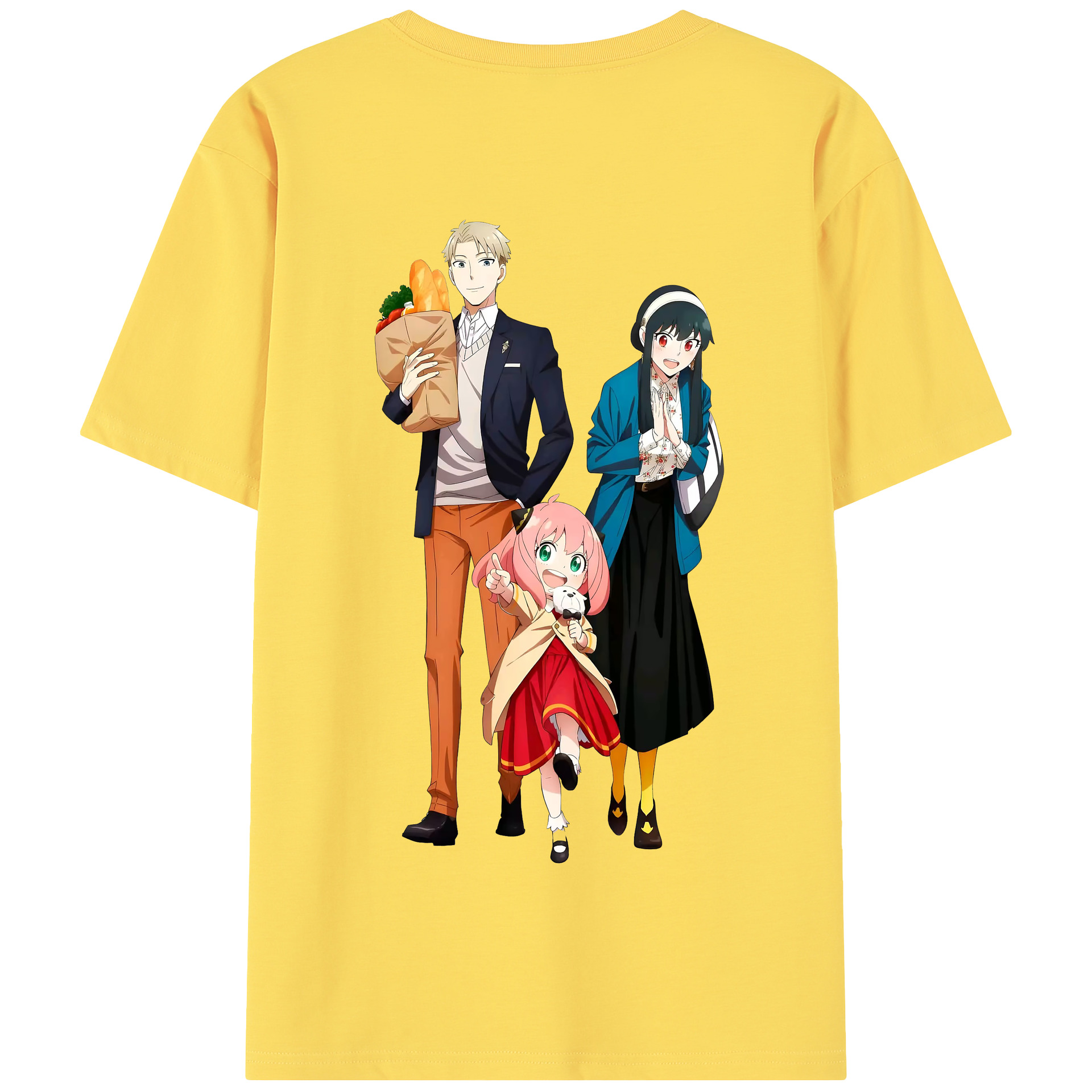 （画像用） SPY×FAMILY间谍家家酒 綿100％半袖Tシャツ（背面プリント）